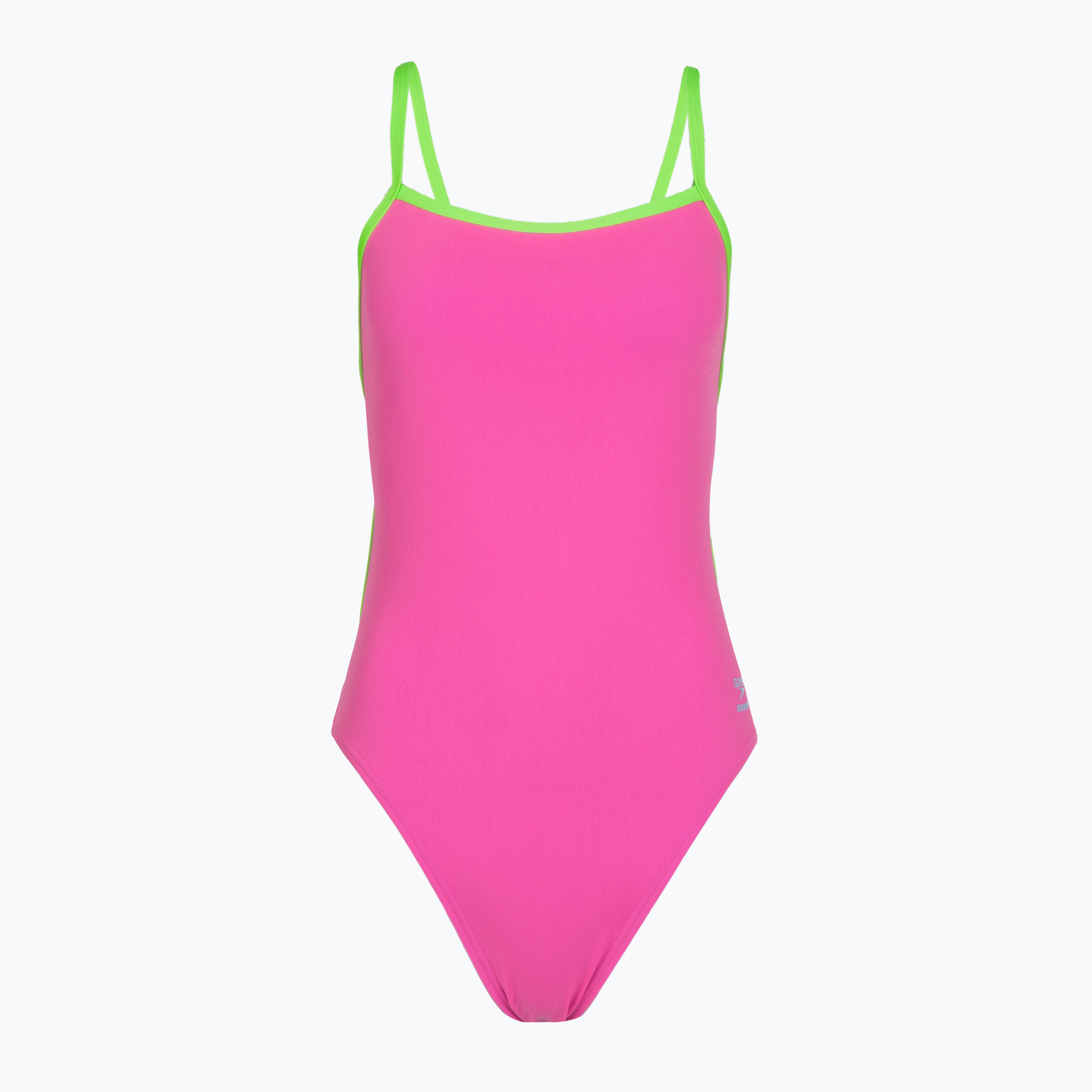 Дамски цял бански костюм Speedo Solid Tri neon flamingo