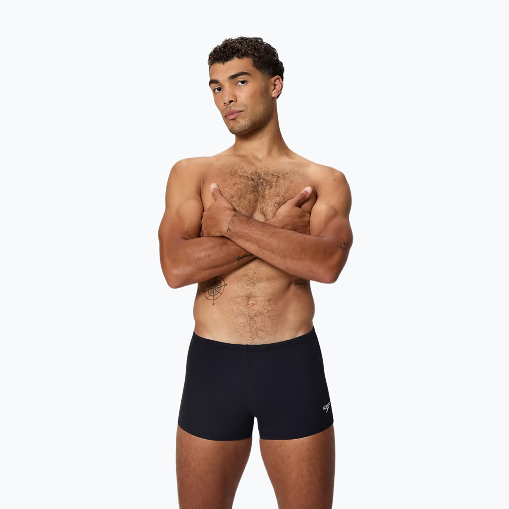 Мъжки боксерки за плуване Speedo Endurance  Logo Aquashort anthracite