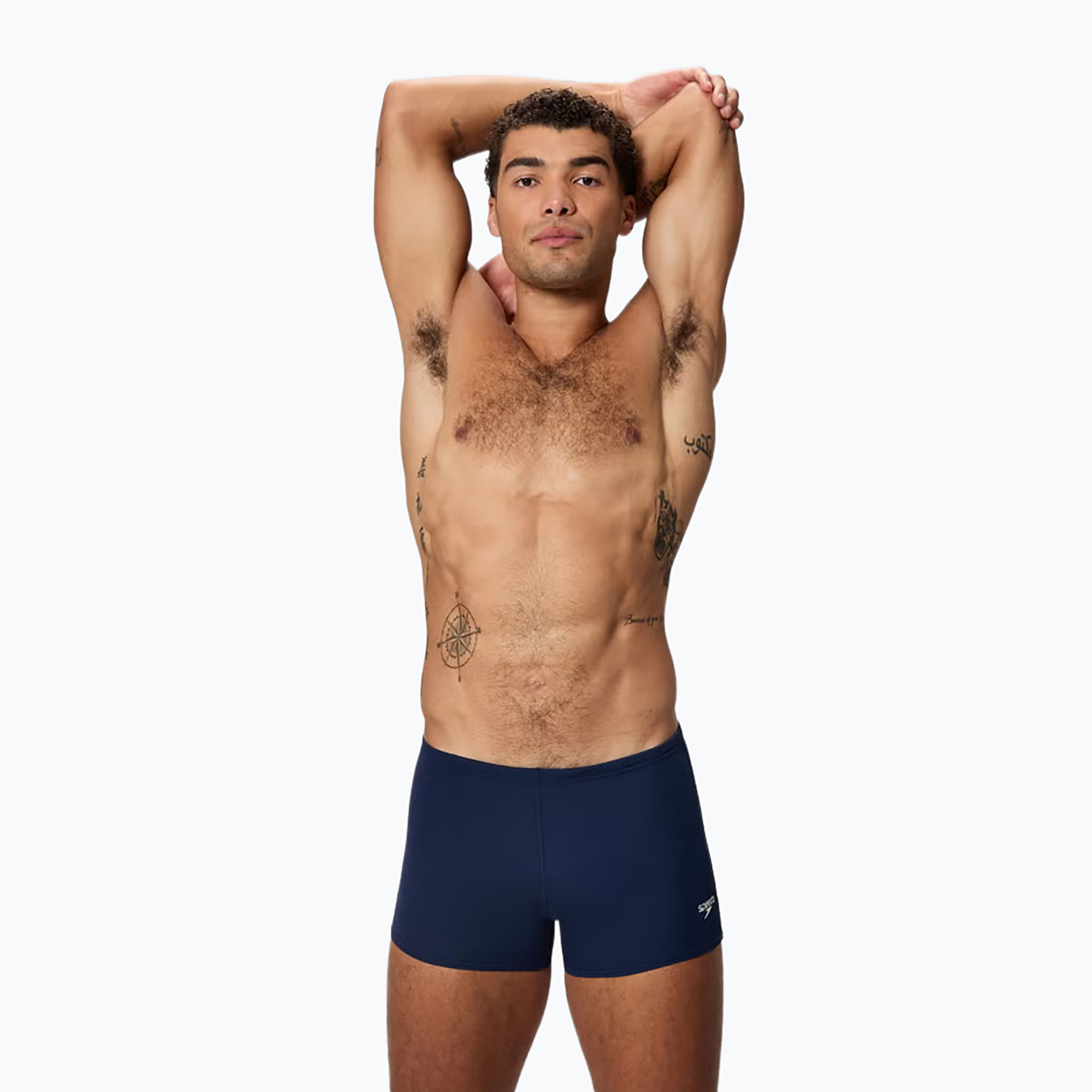 Мъжки боксерки за плуване Speedo Endurance  Logo Aquashort peacoat