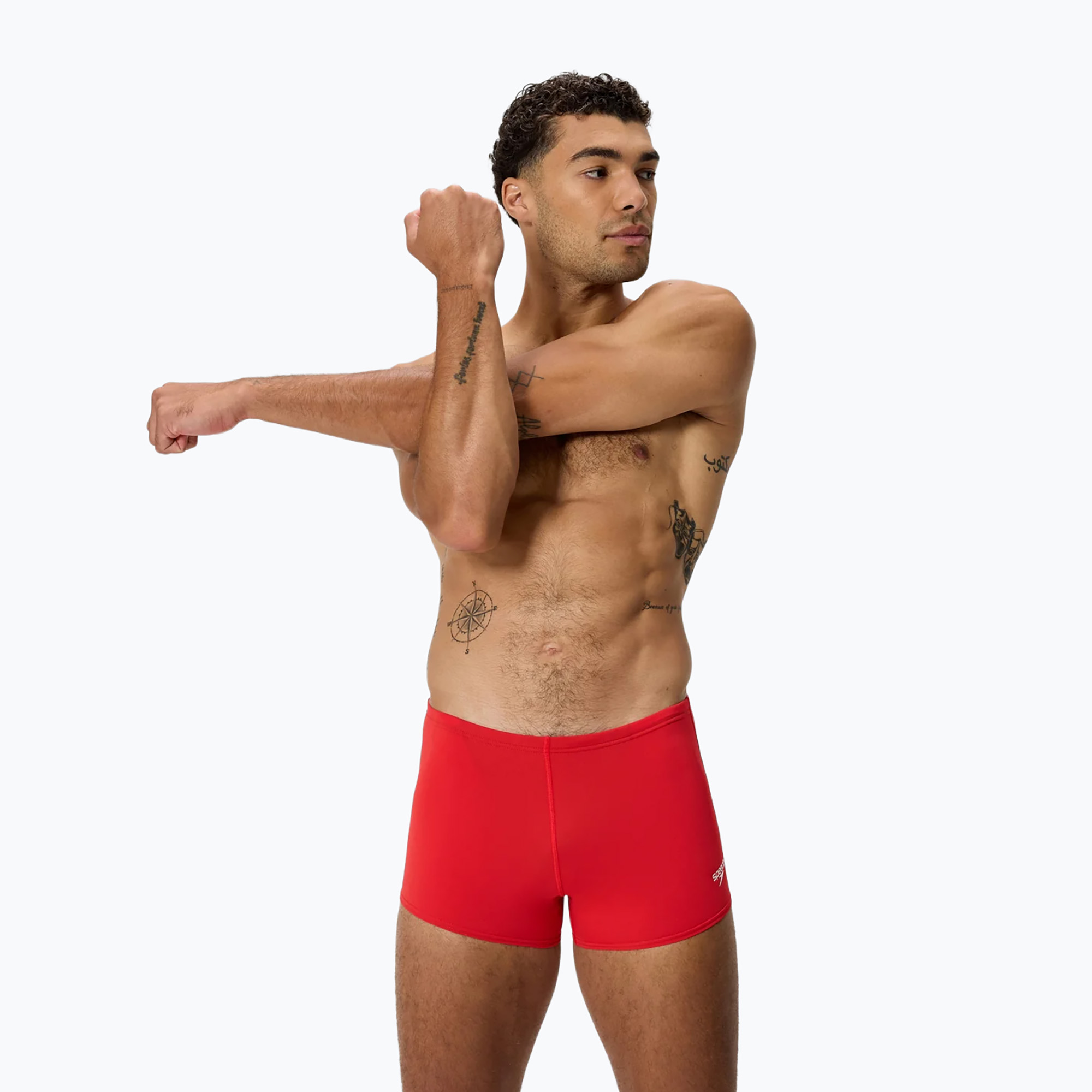 Мъжки бански боксери  Speedo Endurance  Logo Aquashort high risk red