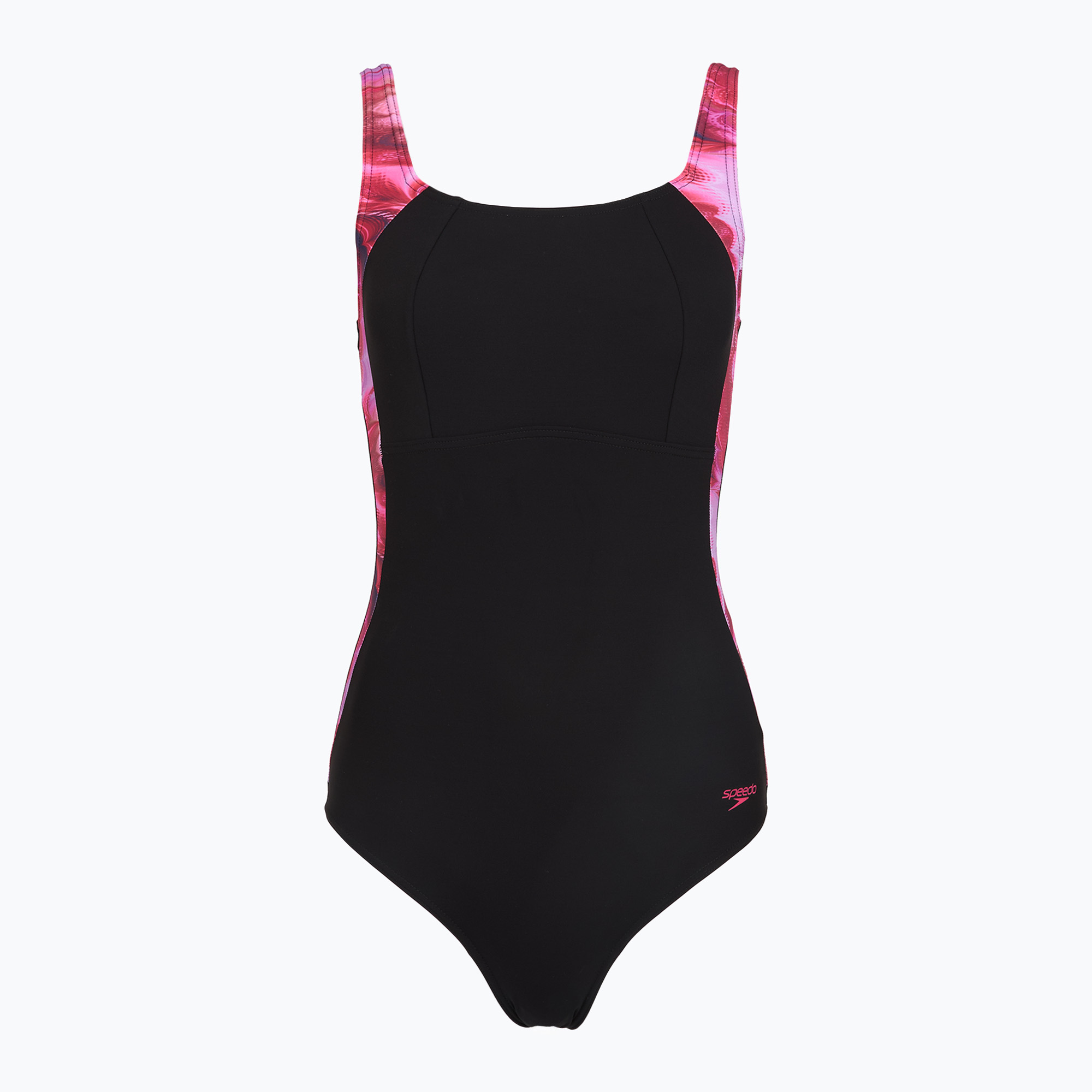 Дамски цял костюм за плуване Speedo Shaping LunaLustre Printed anthracite/ruby