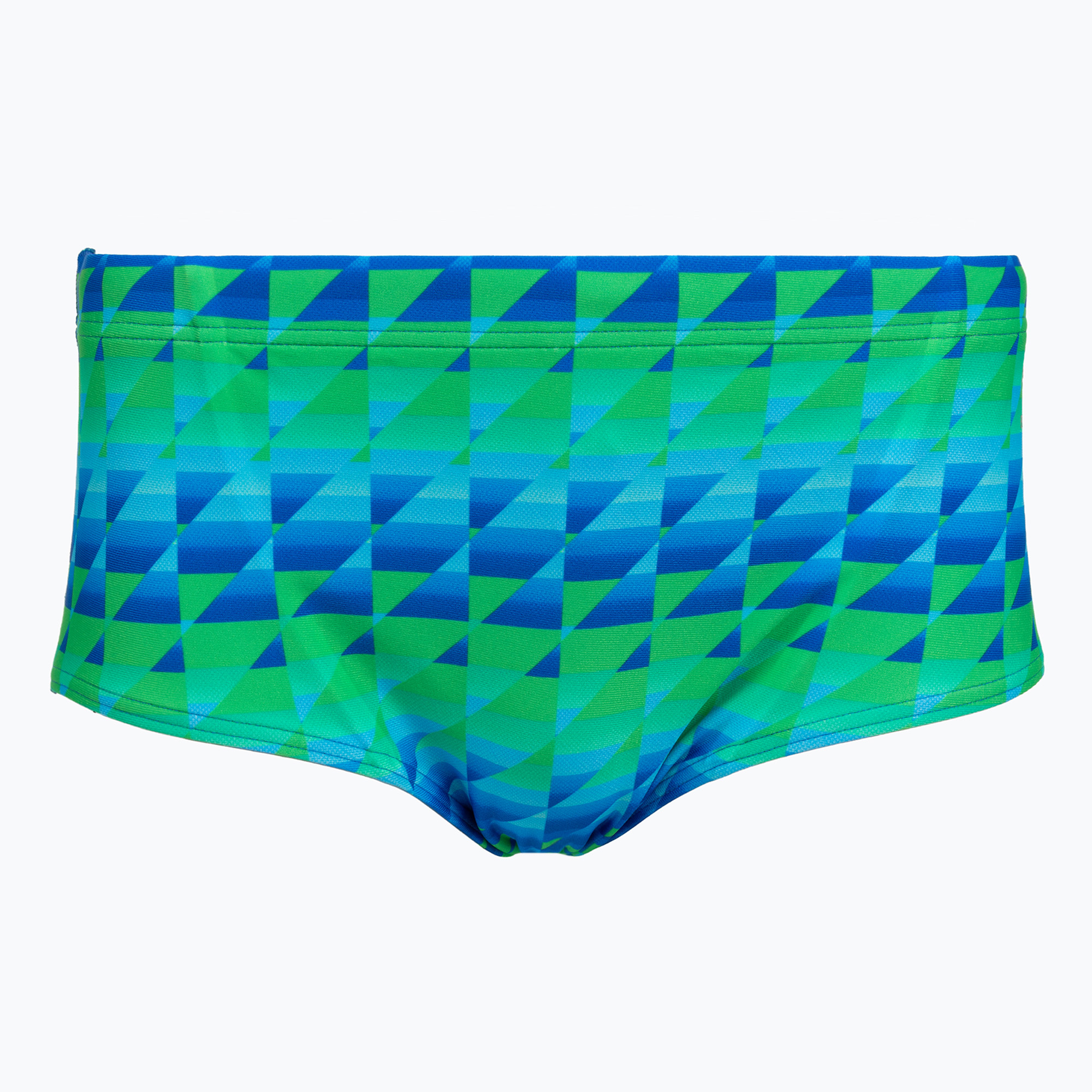 Мъжки боксерки за плуване Speedo ML Printed 13,5 cm Brief quilted triangles/lagoon blue