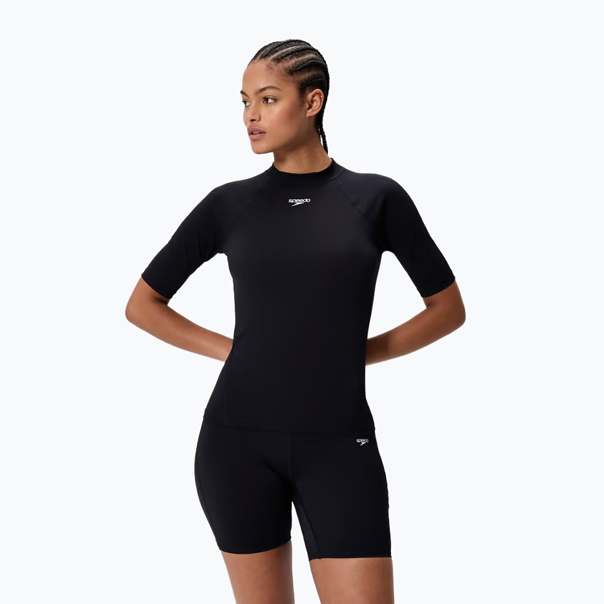 Дамска тениска за плуване Speedo Endurance  Rash Guard anthracite
