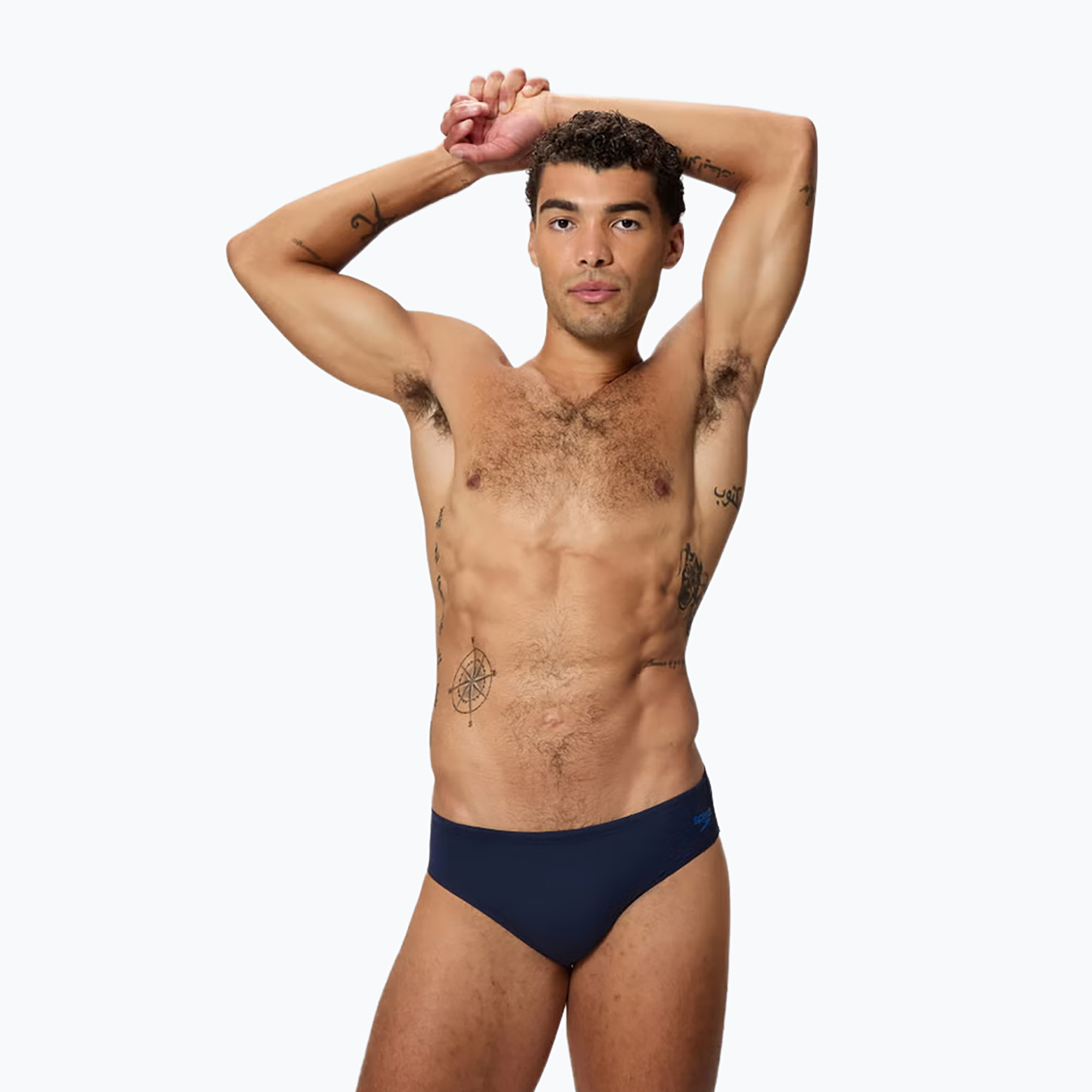 Мъжки бански тип слип Speedo Hyperboom Brief peacoat/deep sappire