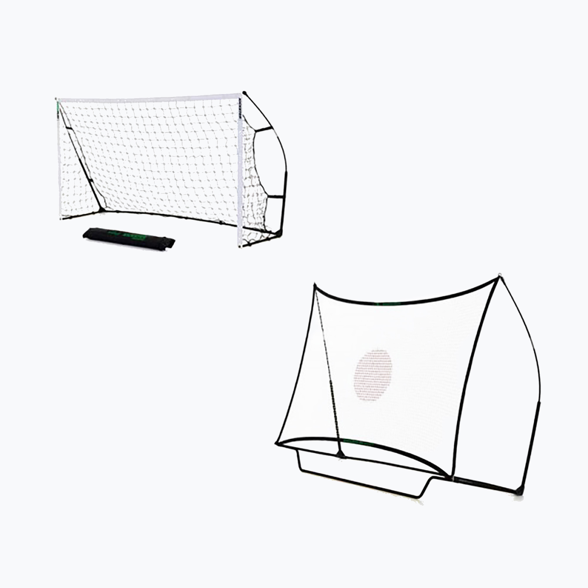 Bramka do piłki nożnej z rebounderem QuickPlay Kickster 2 in 1 240 x 150 cm white/black 