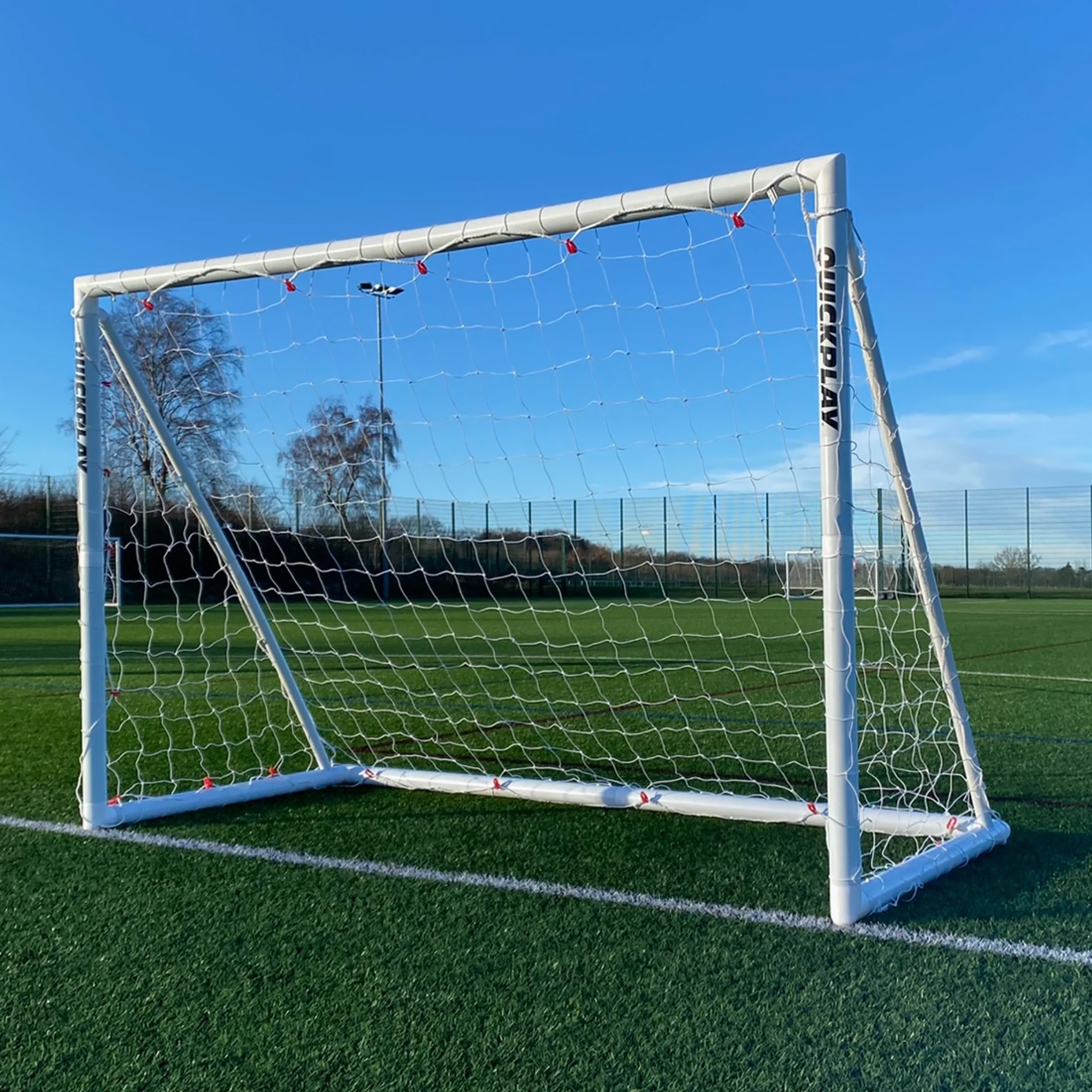 Bramka do piłki nożnej QuickPlay Q-FOLD Goal 244 x 150 cm white/black 