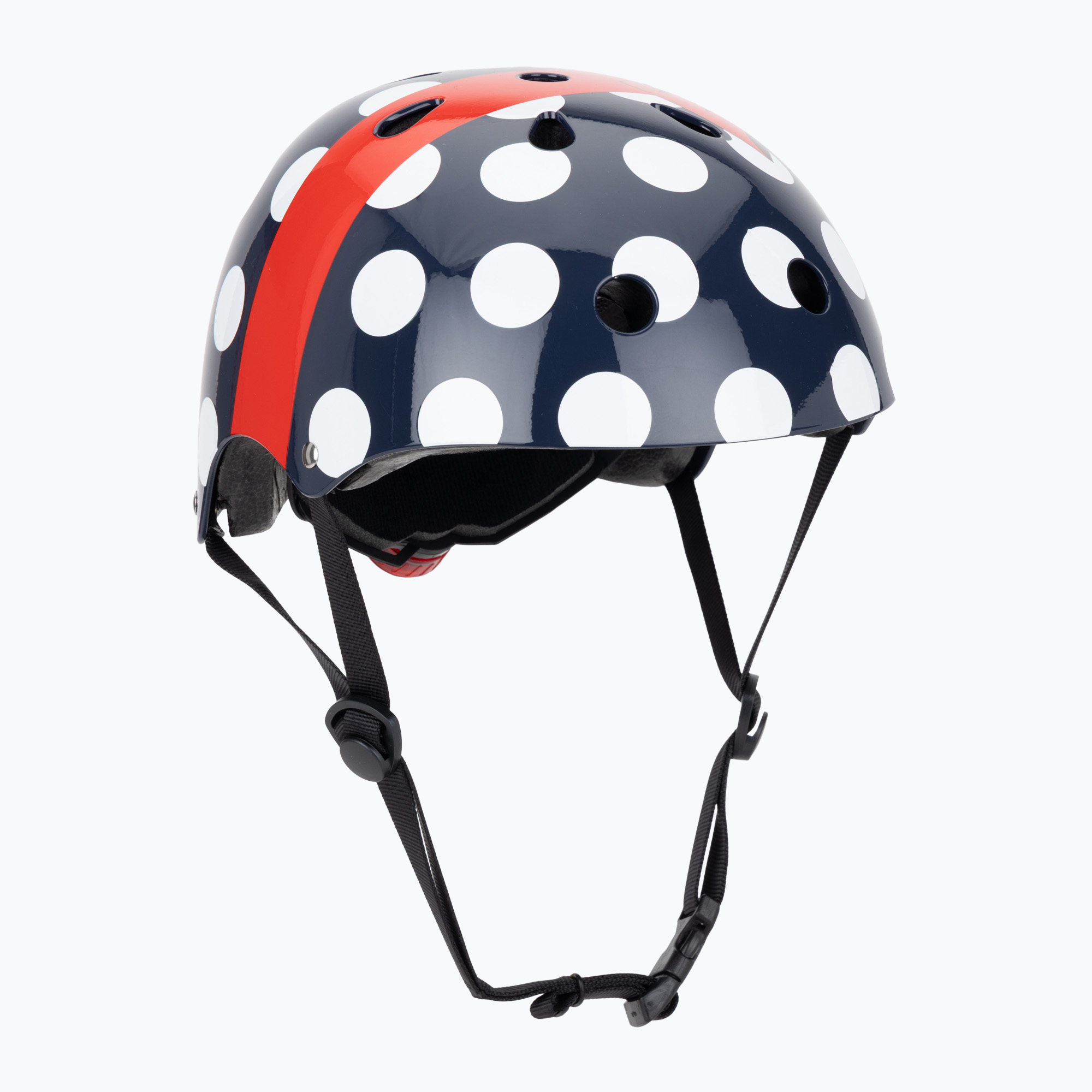 Cască de ciclism pentru copii Hornit PolkaDot navy/white/red