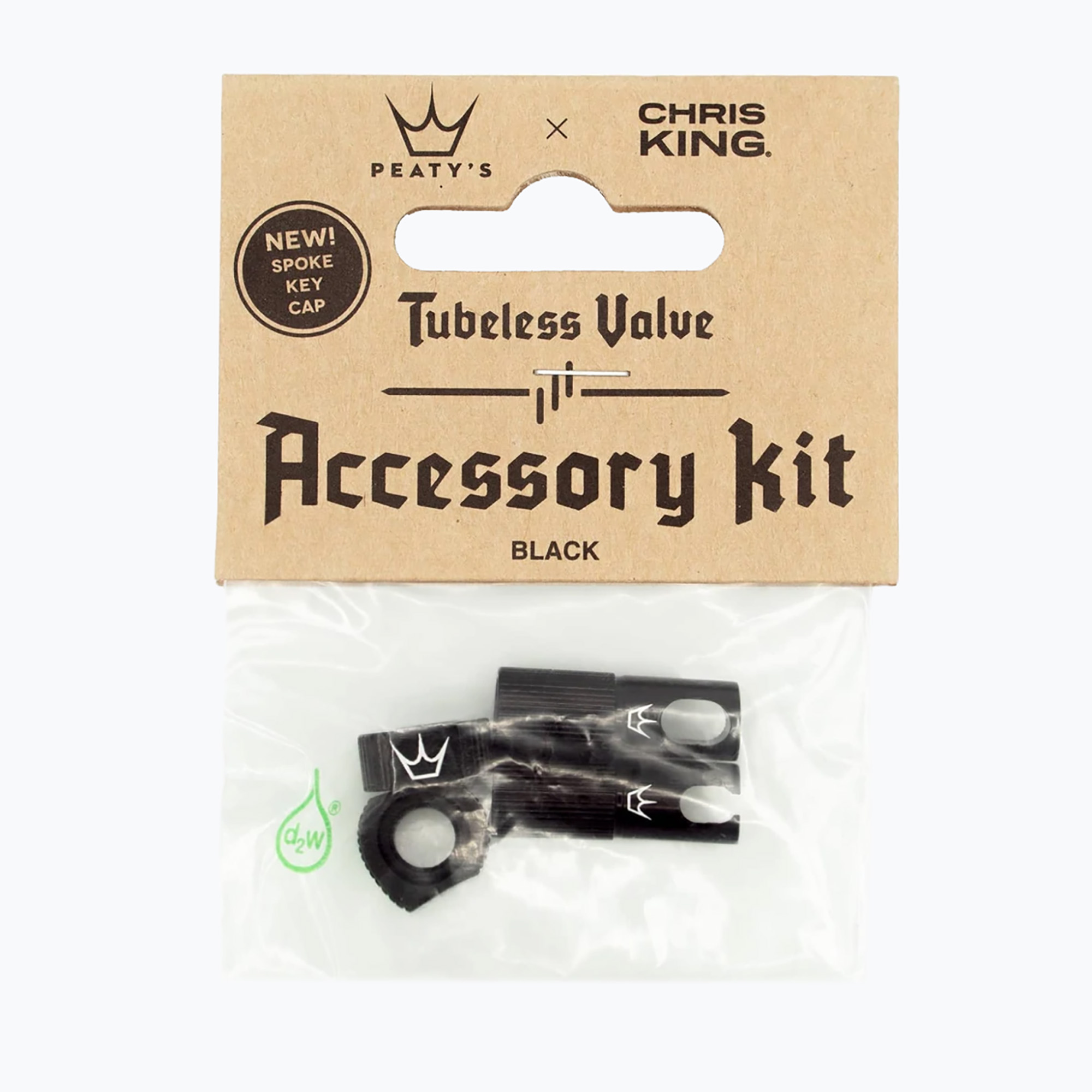 Peaty's X Chris King Mk2 Tubeless Valves Accessory Kit negru 83798
