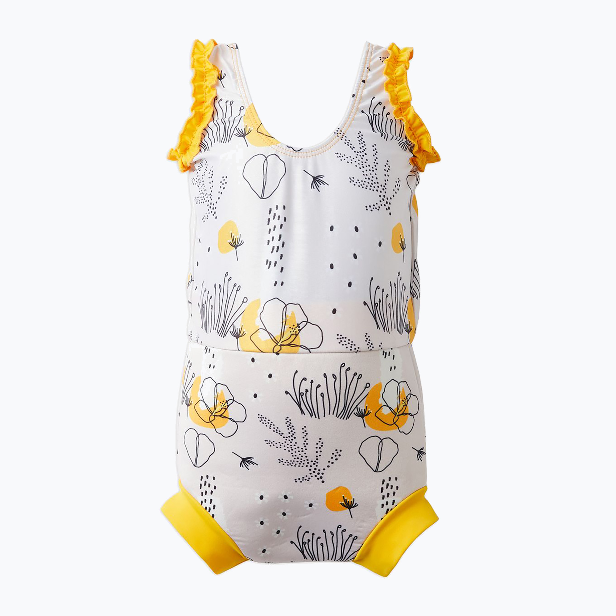 Детски бански костюм от една част Splash About Happy Nappy flowe meadow