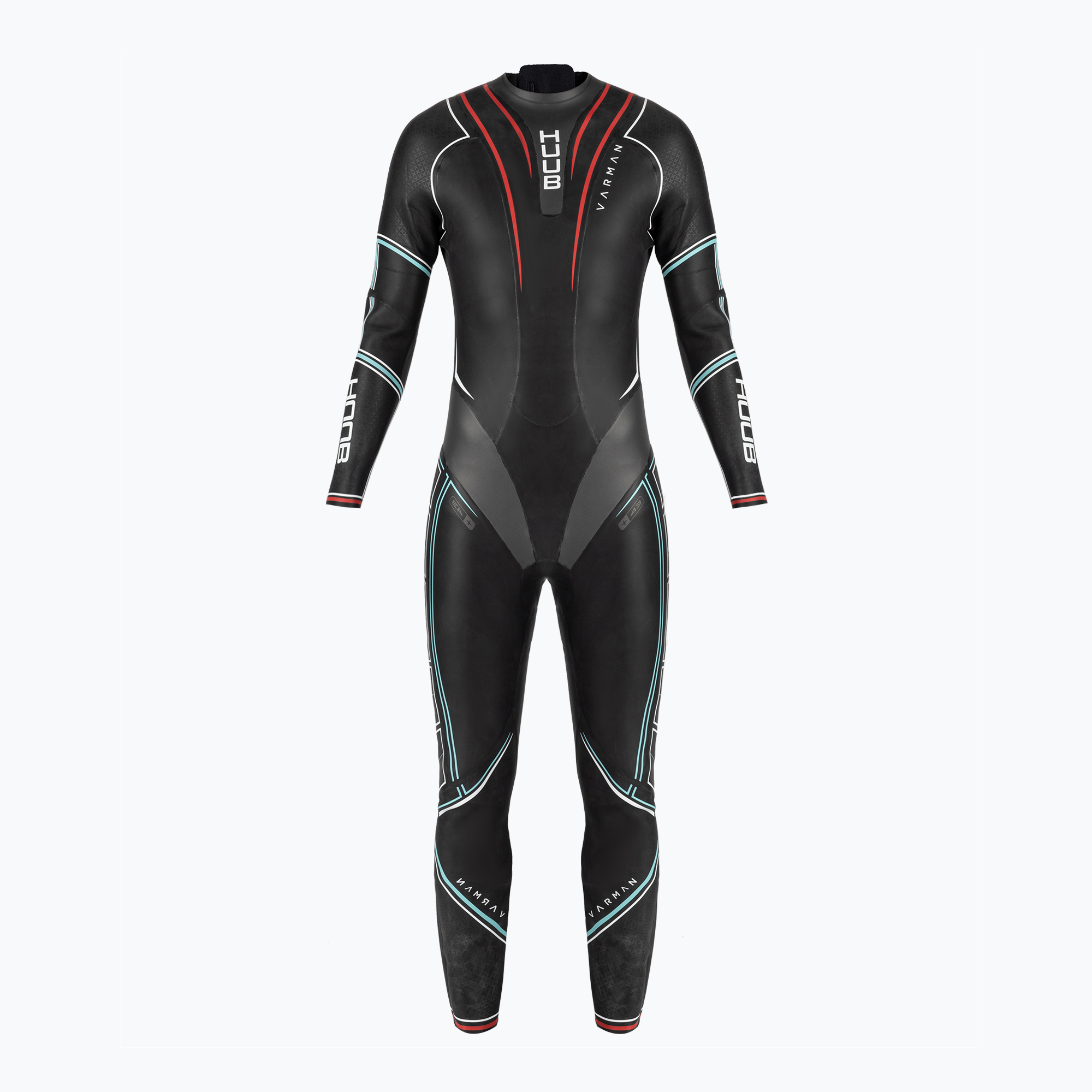 Pianka triathlonowa męska HUUB Varman Glacier 3:5 mm blue/red 