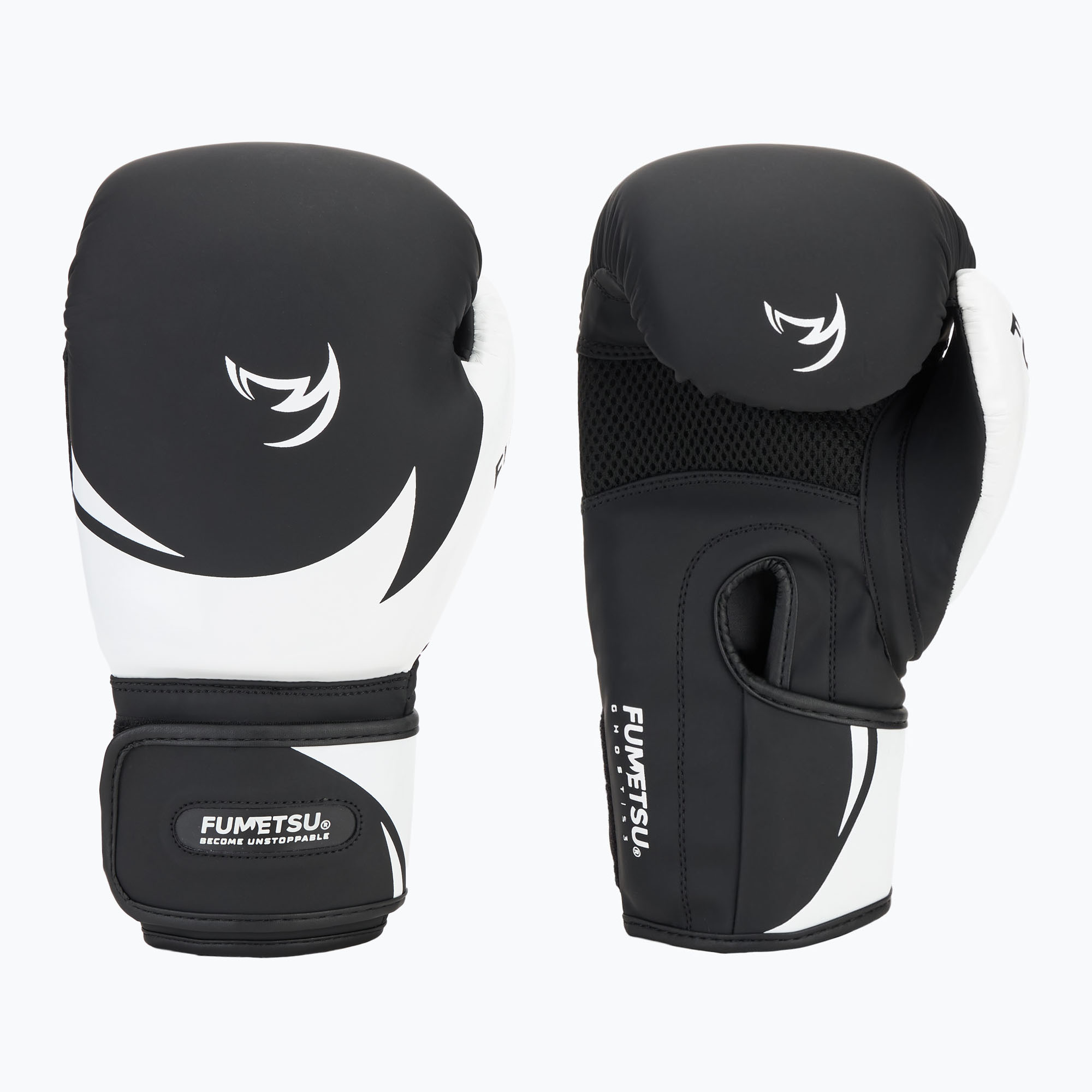 FUMETSU Ghost S3 Guanti da boxe nero/bianco (14 oz) (Ghost S3 Boxing FUM-0271BW-10)