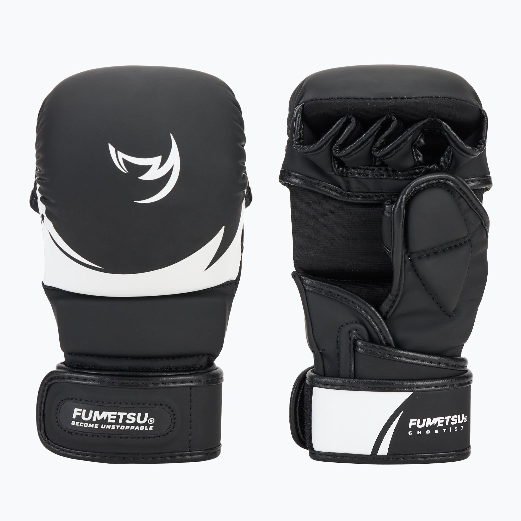 Rękawice MMA FUMETSU Ghost S3 Sparring black/ white 