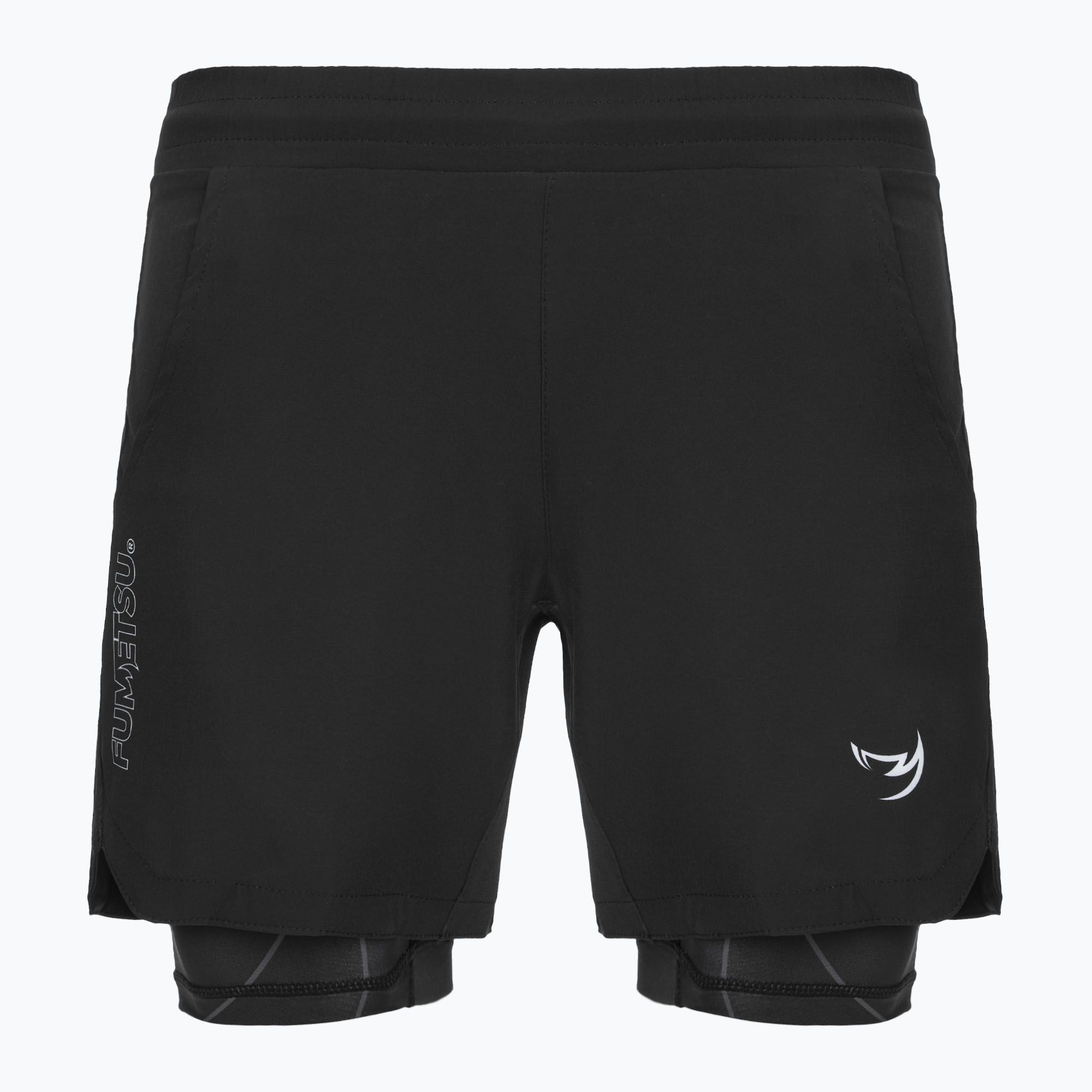 Pánske tréningové šortky FUMETSU Icon Dual Layer black