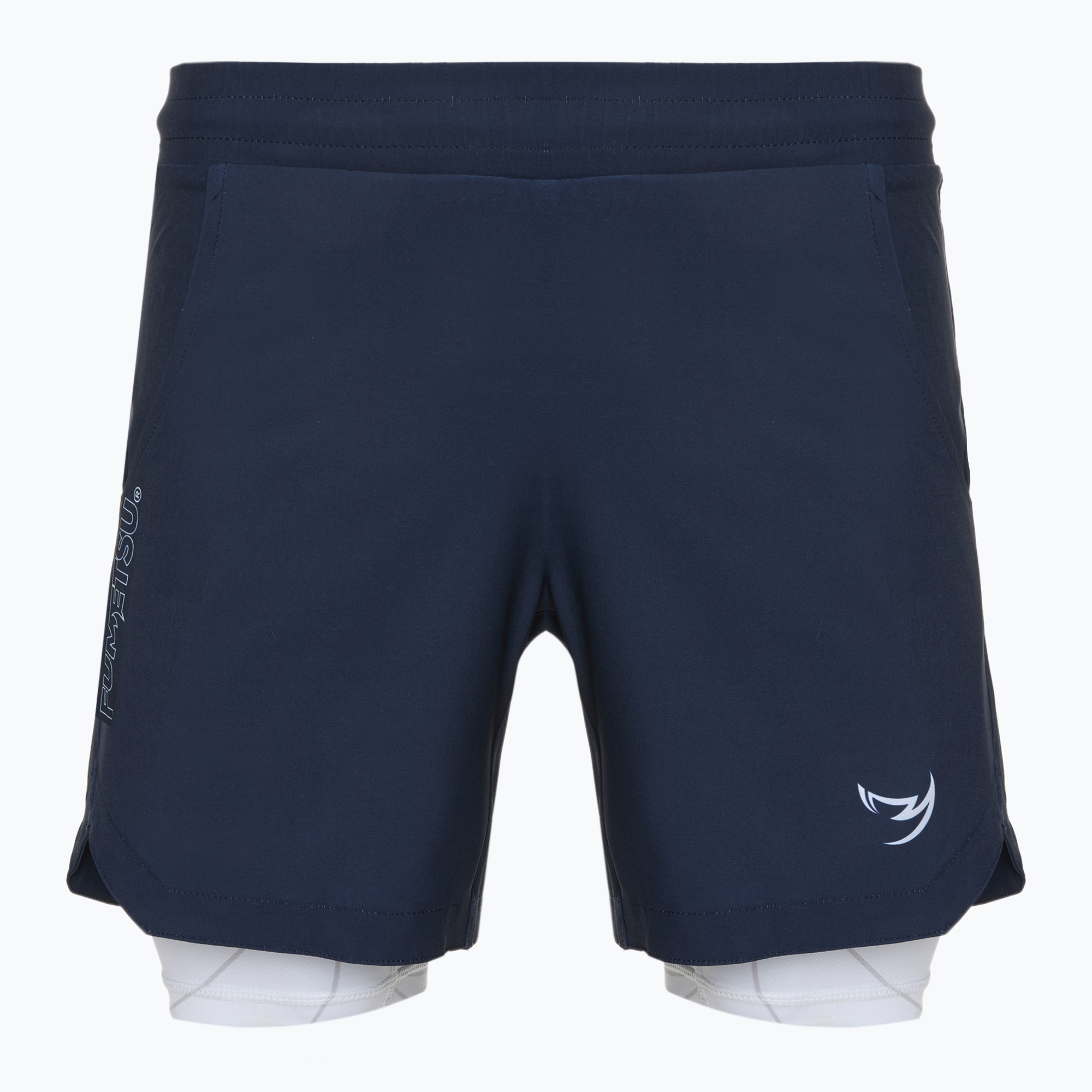 Spodenki treningowe męskie FUMETSU Icon Dual Layer Training navy/ white 