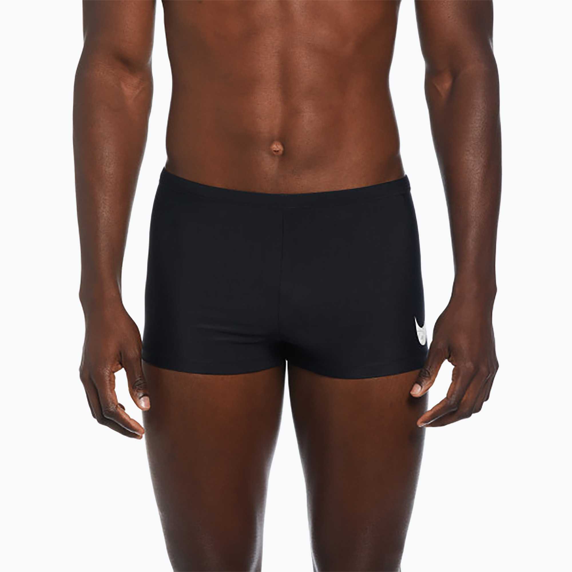 Men's Nike Tossed Swoosh Square Leg swim boxers black (S)