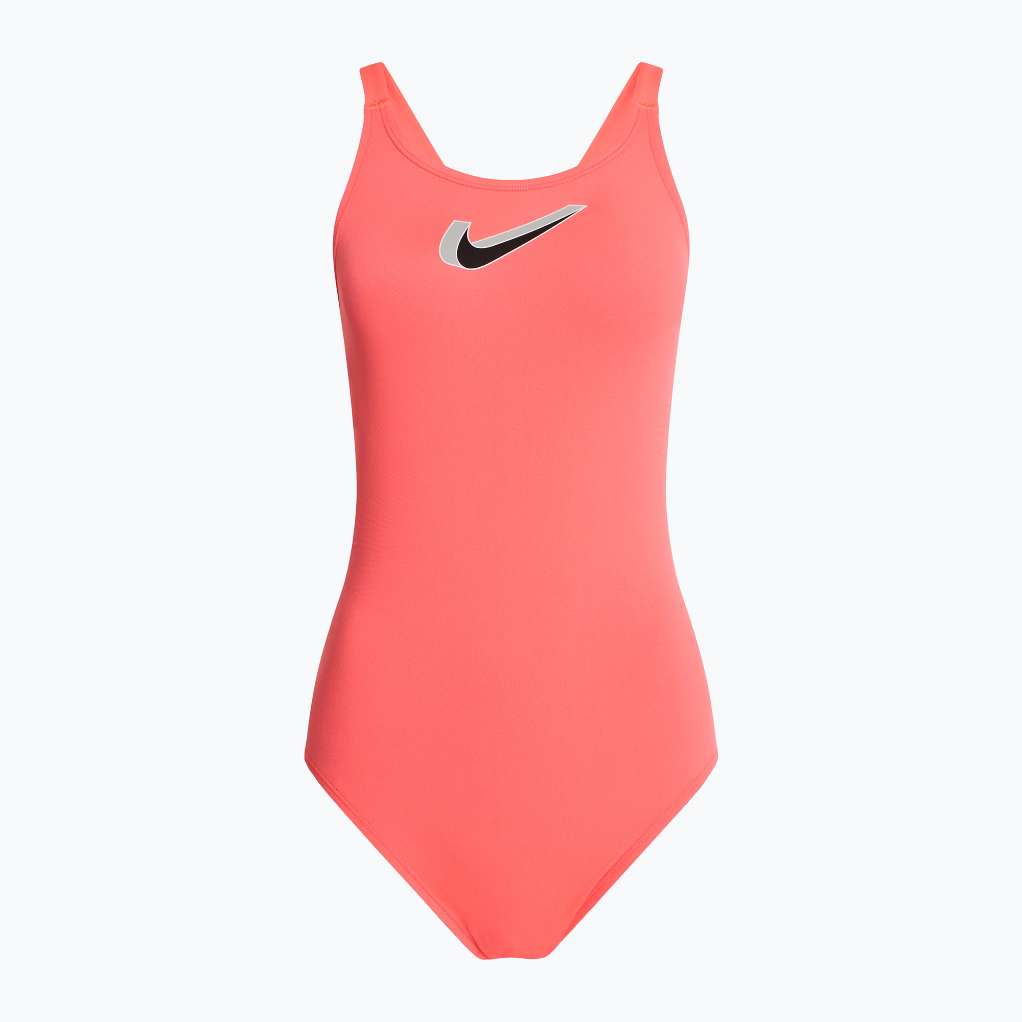Дамски бански костюм от една част Nike Hydrastrong 3D Swoosh Fastback hot punch