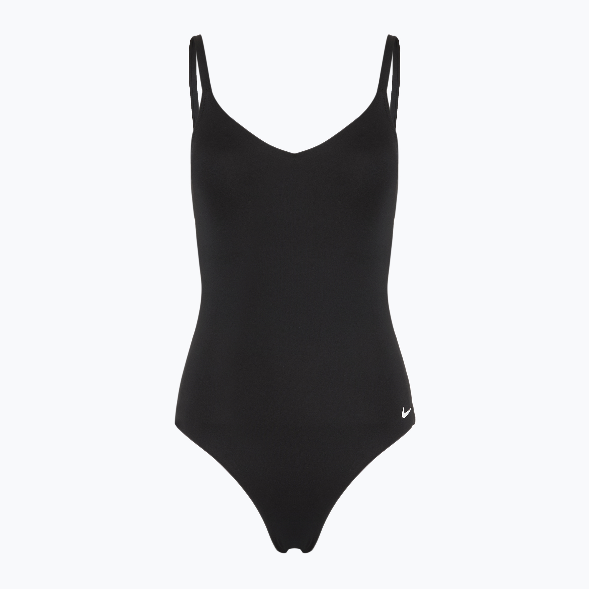 Дамски бански костюм от една част Nike Essential V-Neck black