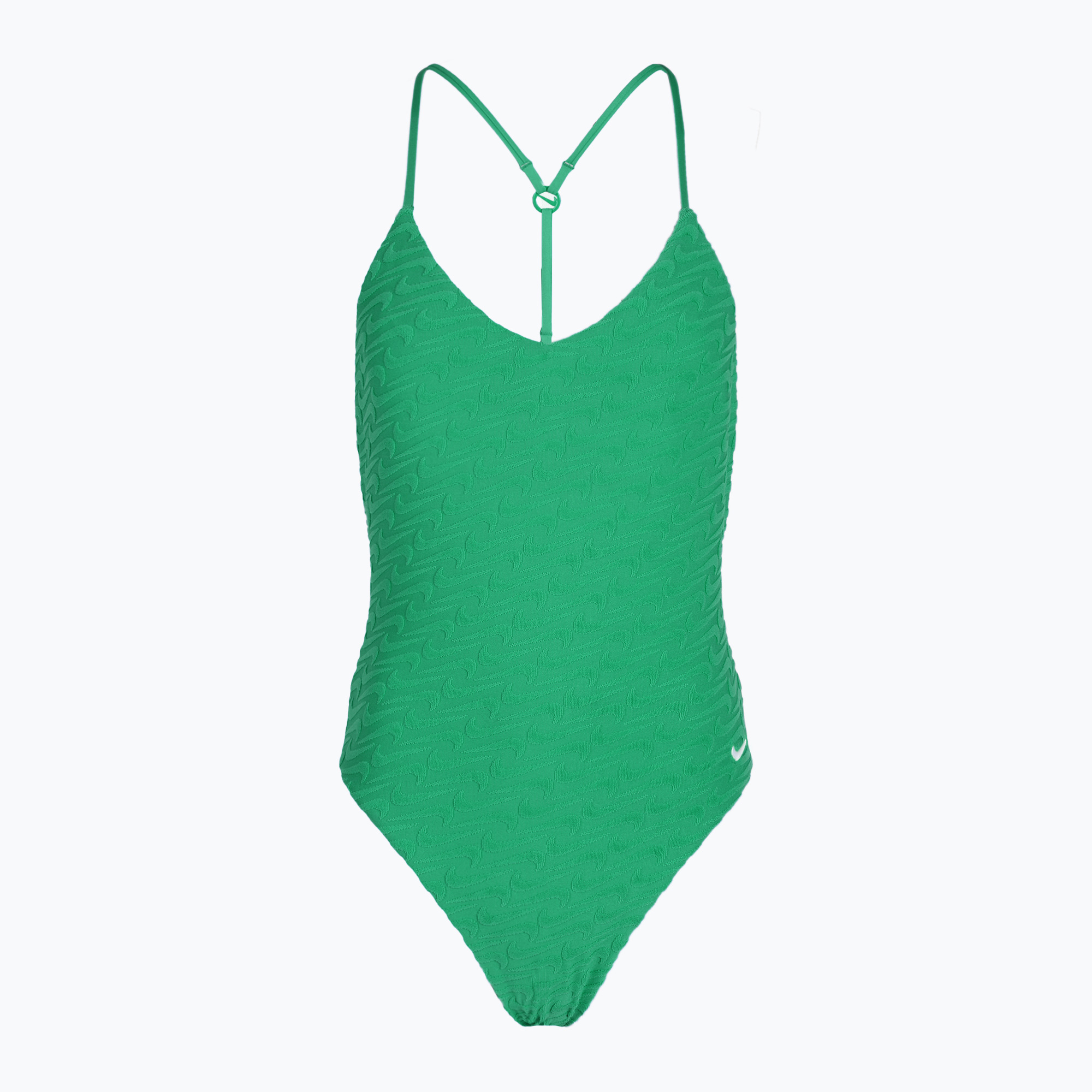 Дамски бански от една част Nike Swoosh Link Y-Back stadium green