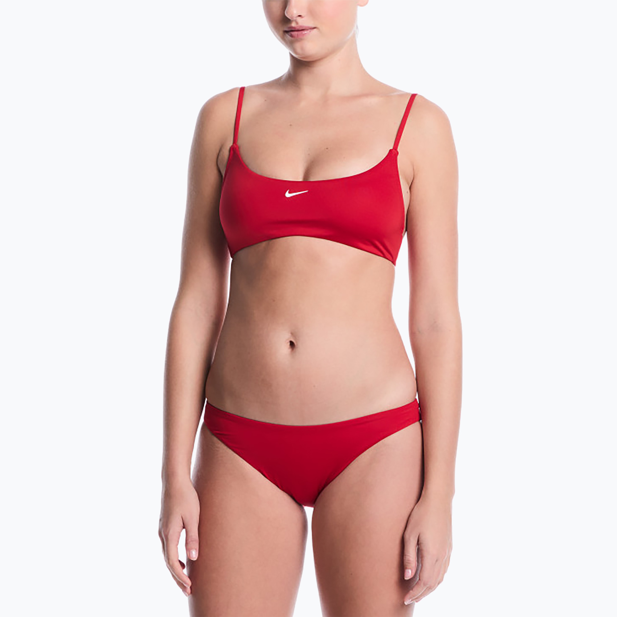 Дамски бански костюм от две части Nike Essential bralette bikini gym red