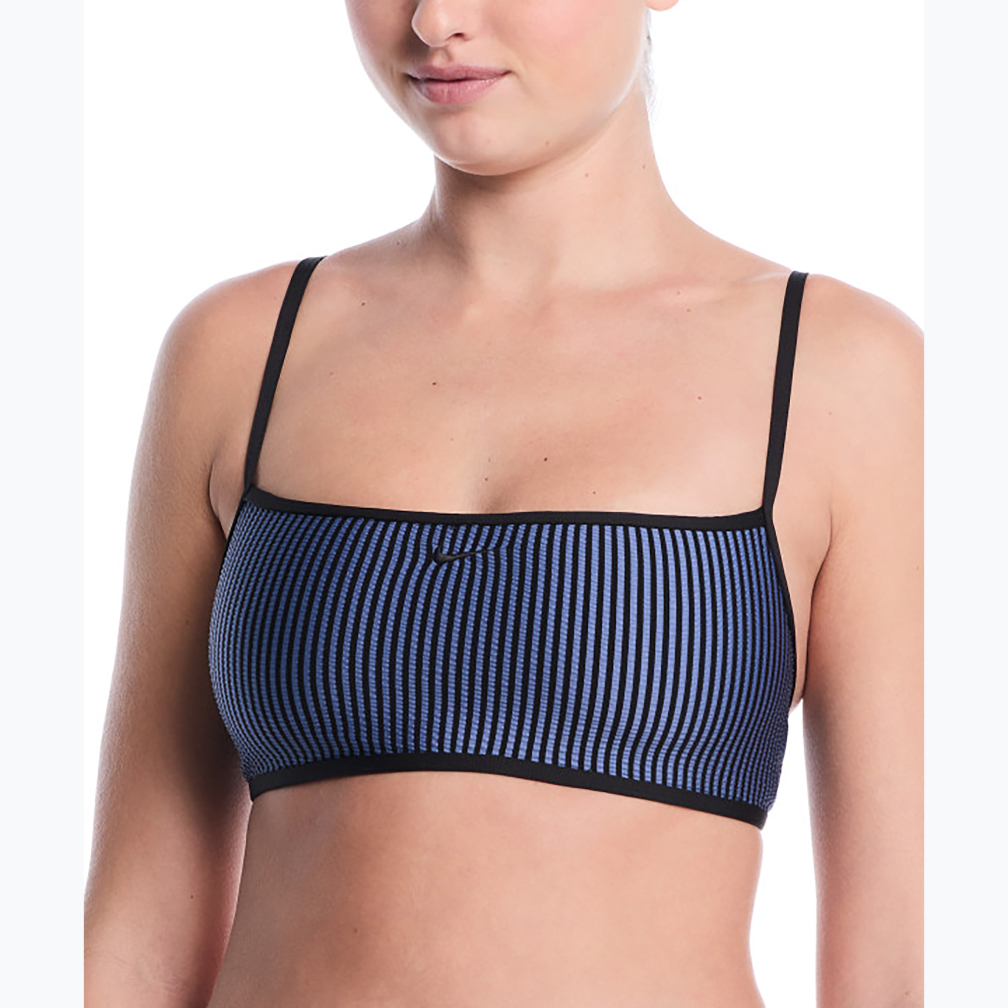 Горнище от бански костюм Nike Ripple Texture Bralette Classic Bikini slate
