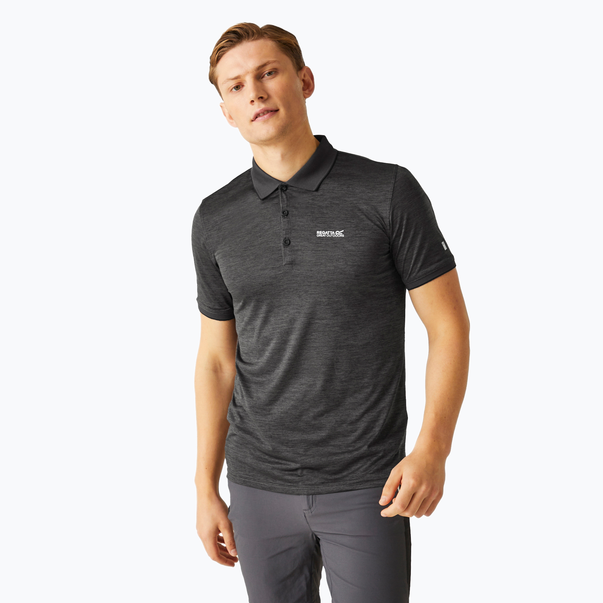 Мъжка риза за трекинг REGATTA Polo Remex II ash