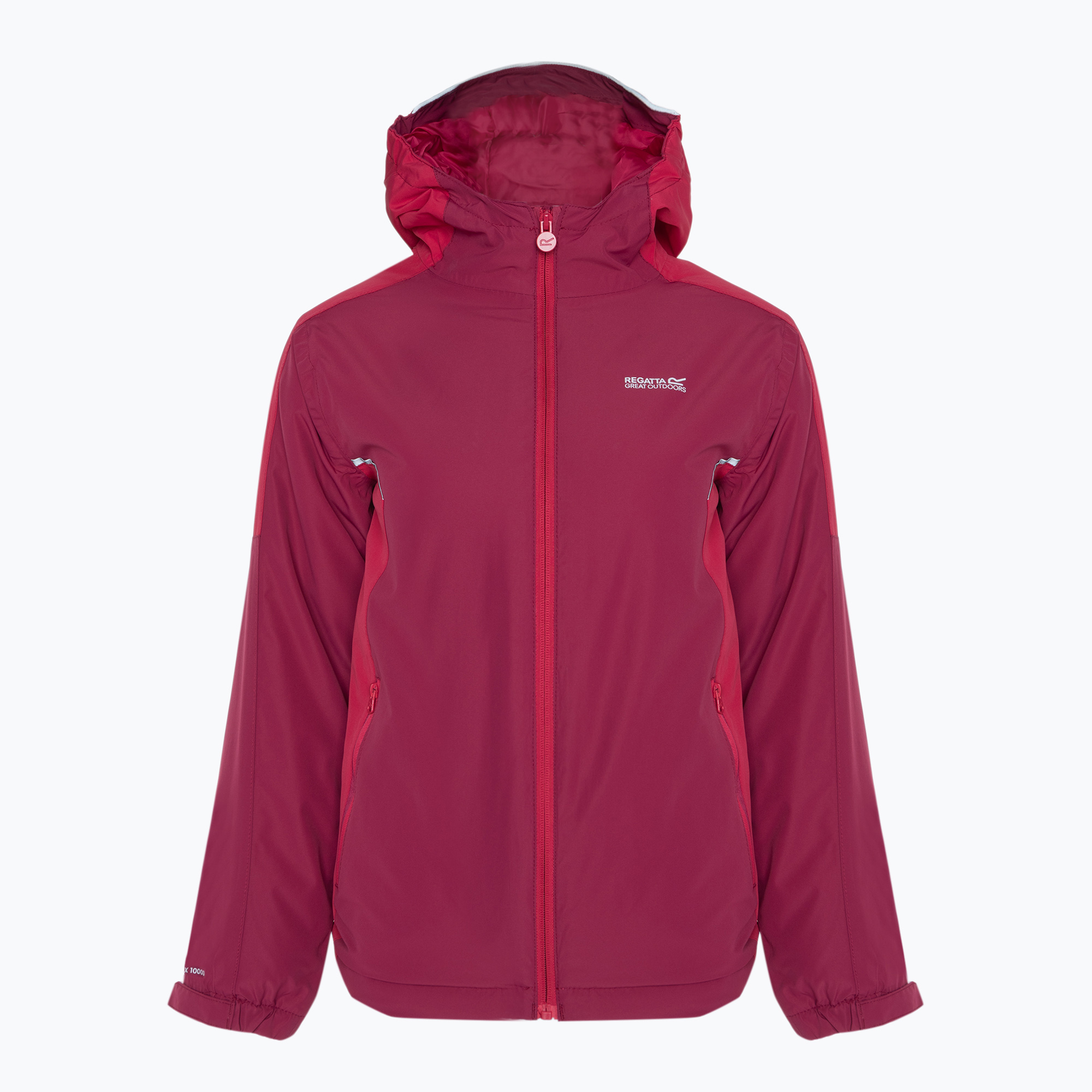 Kurtka przeciwdeszczowa dziecięca REGATTA Hurdle V berry pink/pink potion 