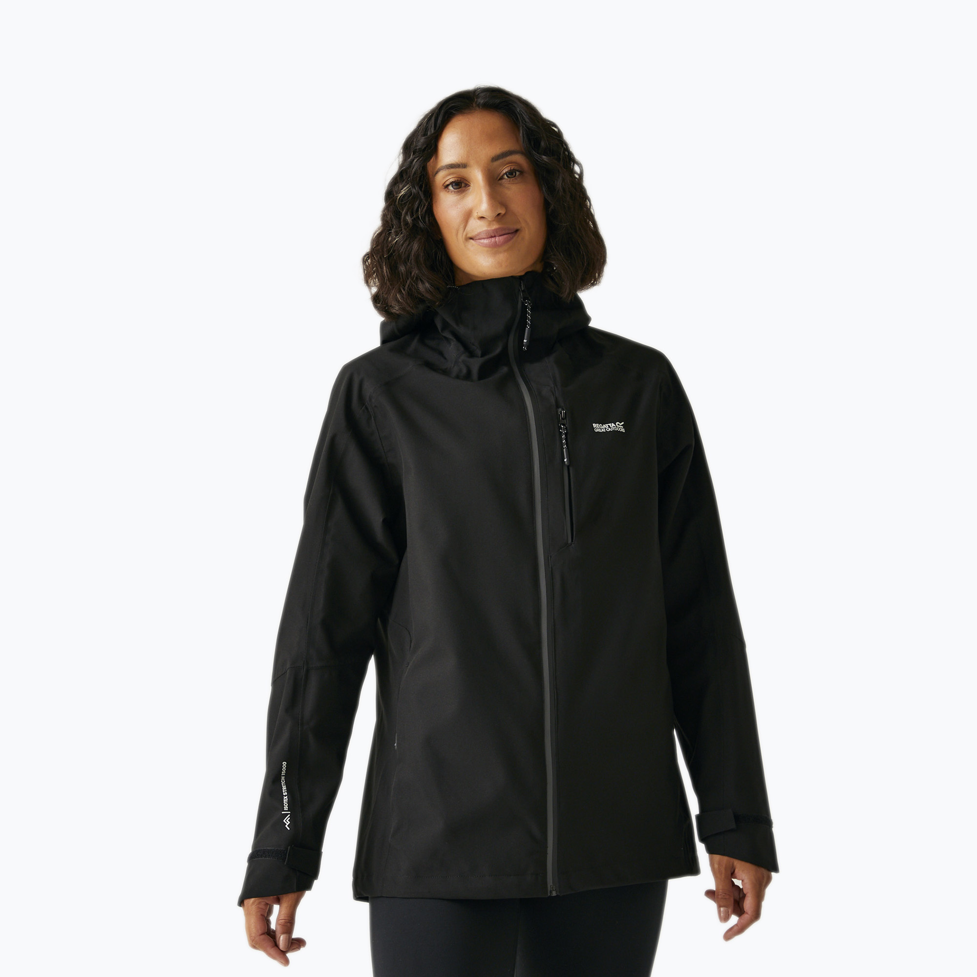Kurtka przeciwdeszczowa damska REGATTA Birchdale II black/seal grey 