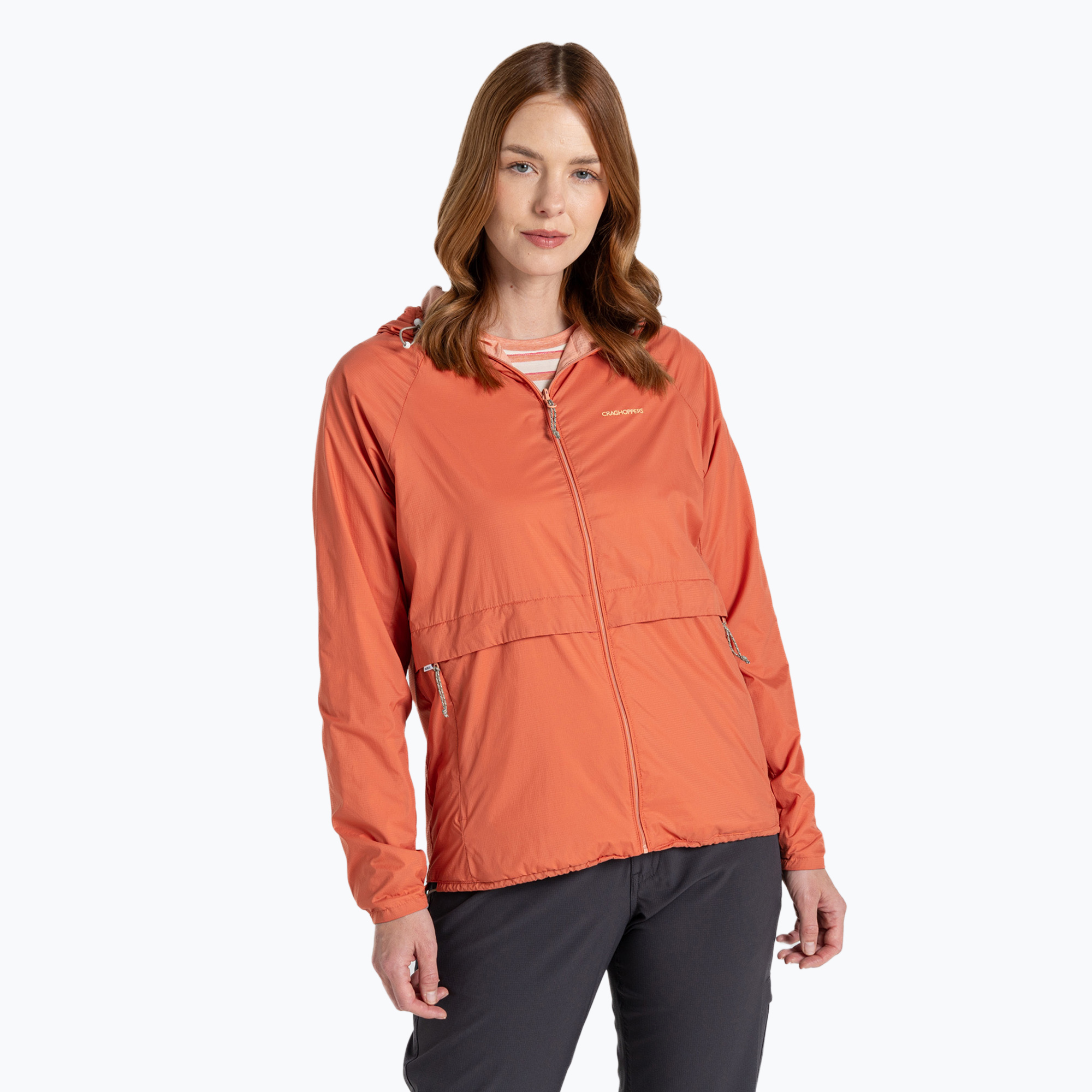 Kurtka przeciwwiatrowa damska Craghoppers NosiLife Rosa Reversible red sandstone/clay 