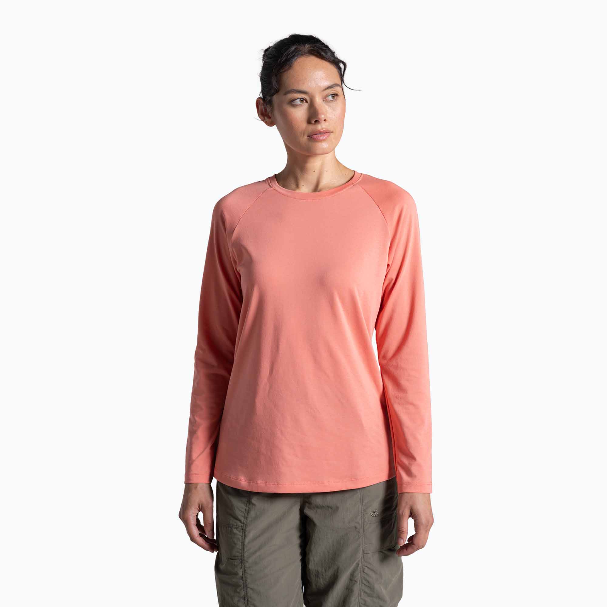 Longsleeve trekkingowy damski Craghoppers NosiLife Nour Long Sleeved spiced apricot 