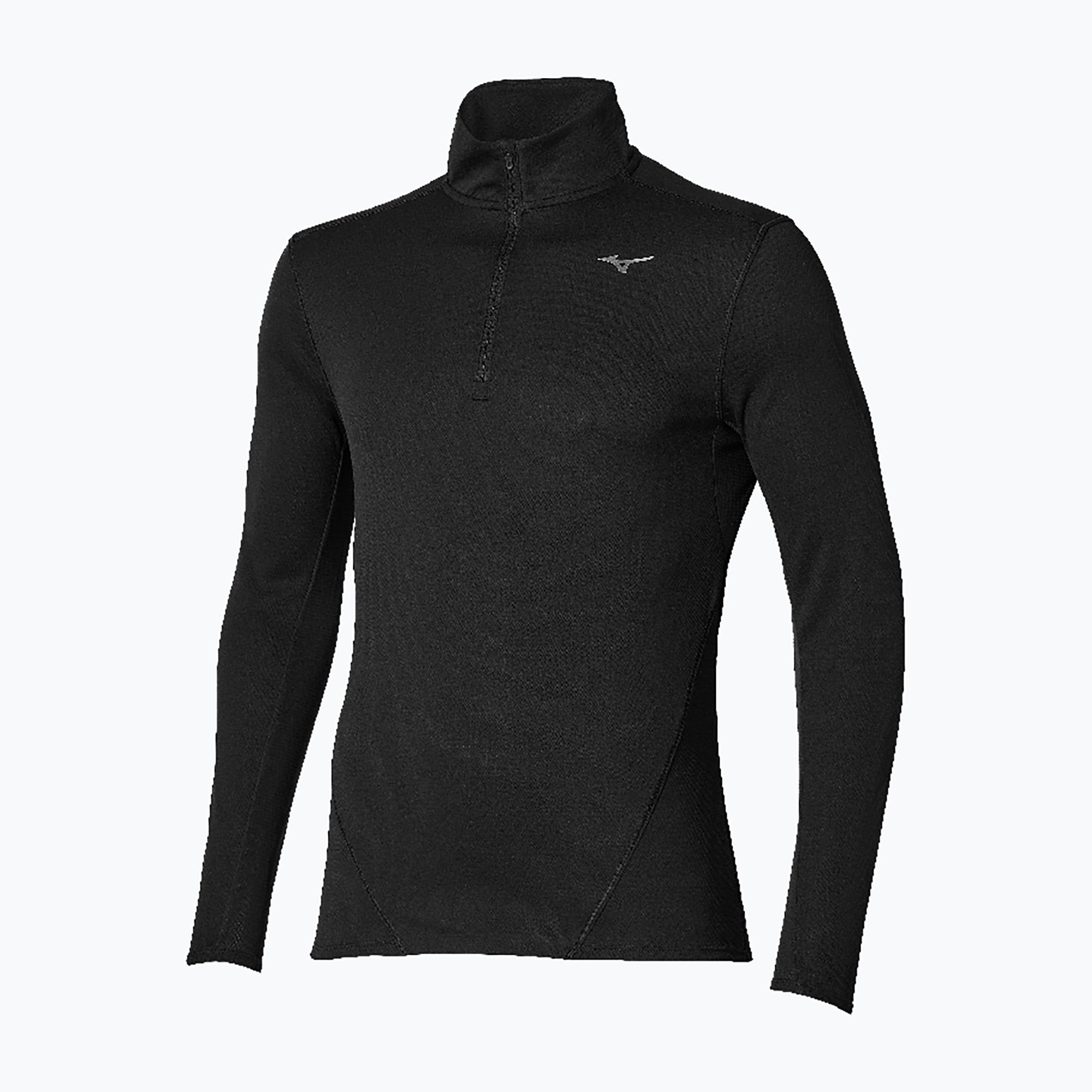 Мъжка блуза за бягане с дълъг ръкав Mizuno Tech Thermal Charge Breath Thermo Half Zip Long Sleeve Tee black