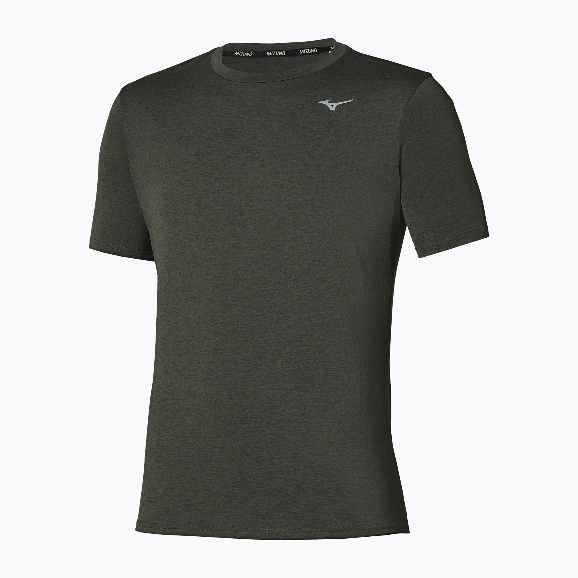 Мъжка тениска за бягане Mizuno Core Impulse Short Sleeve Tee forest night