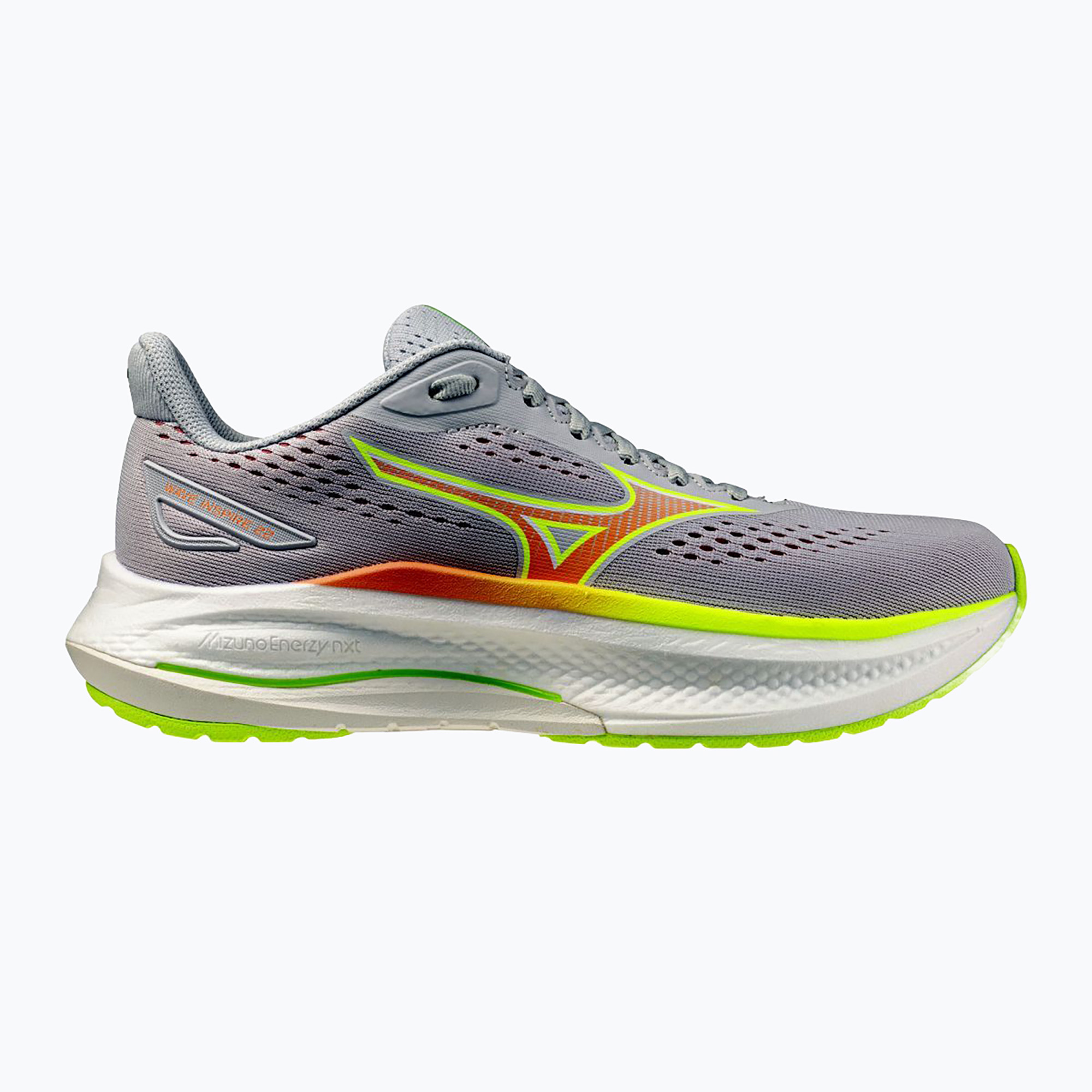 Încălțăminte de alergare pentru femei Mizuno Wave Inspire 22 cloudscape/desert flower/lime pulp