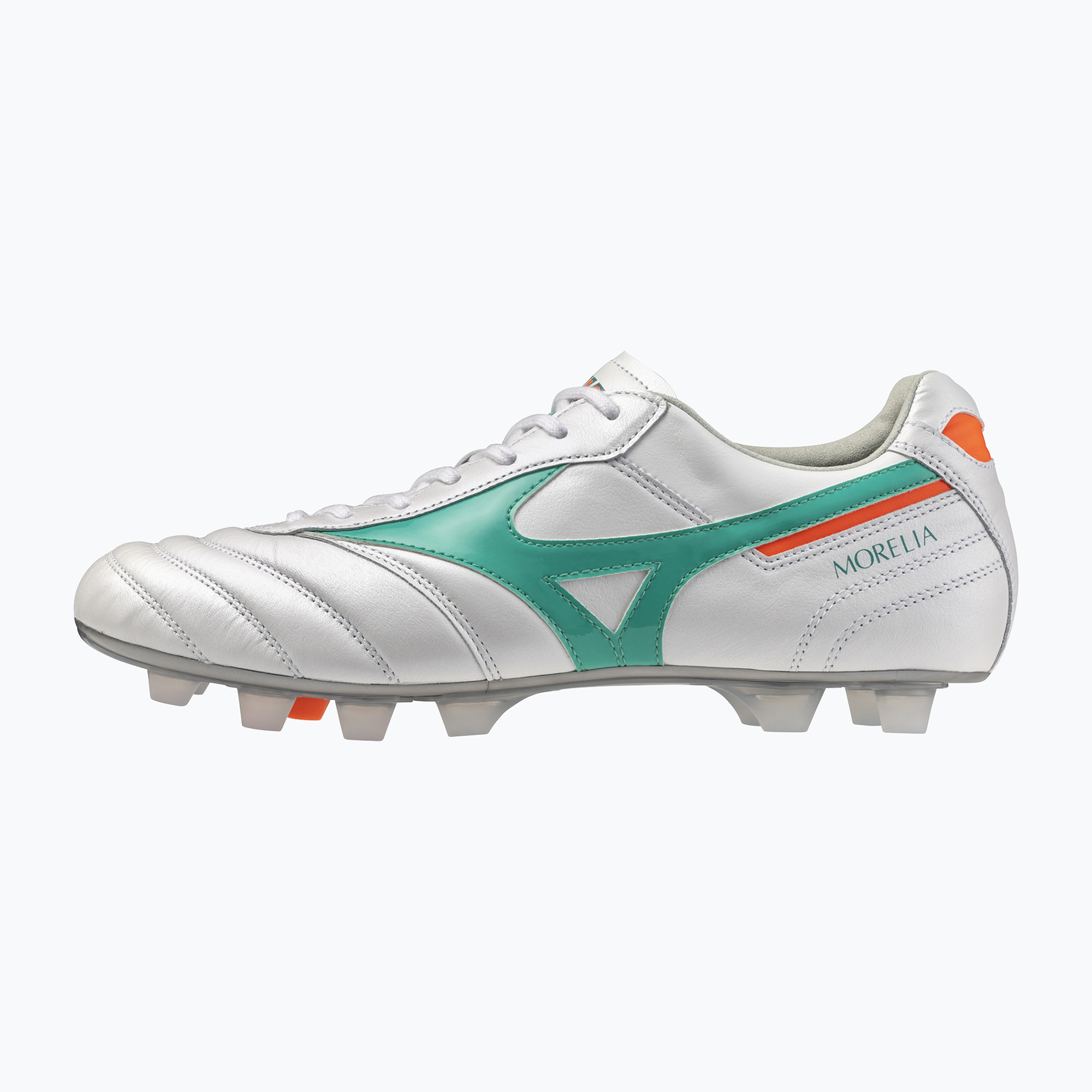 Kopačky  Mizuno Morelia II Japan FG white/arcadia/lava orange