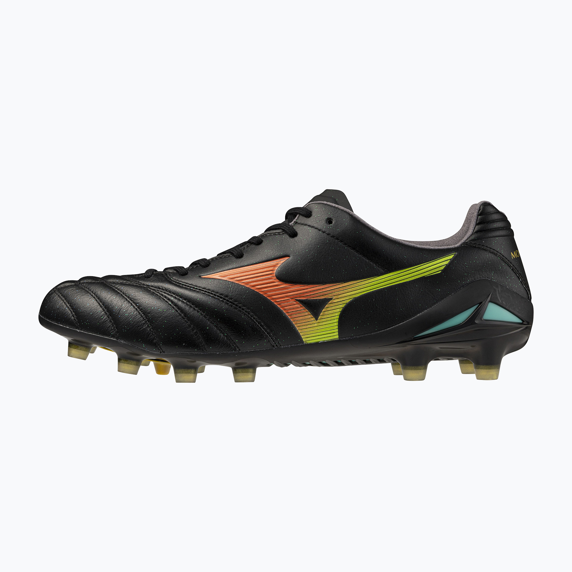 Kopačky  Mizuno Monarcida Neo III Elite FG black/lava orange/arcadia