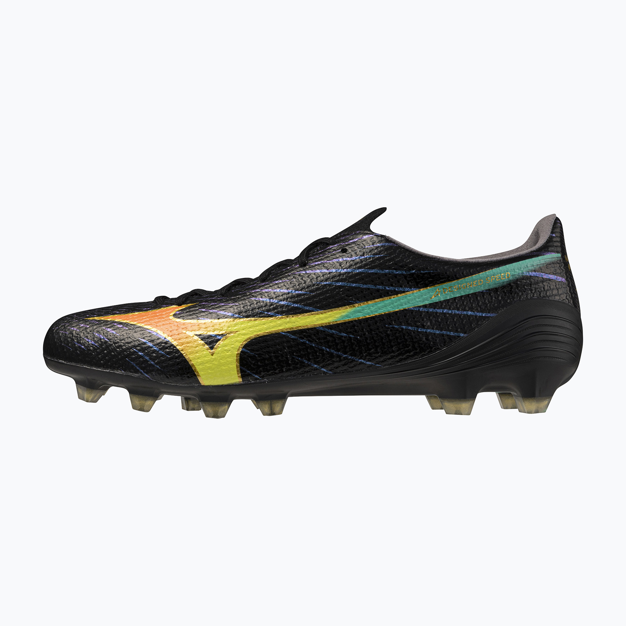 Kopačky  Mizuno Alfa III Elite FG black/lava orange/evening primrose