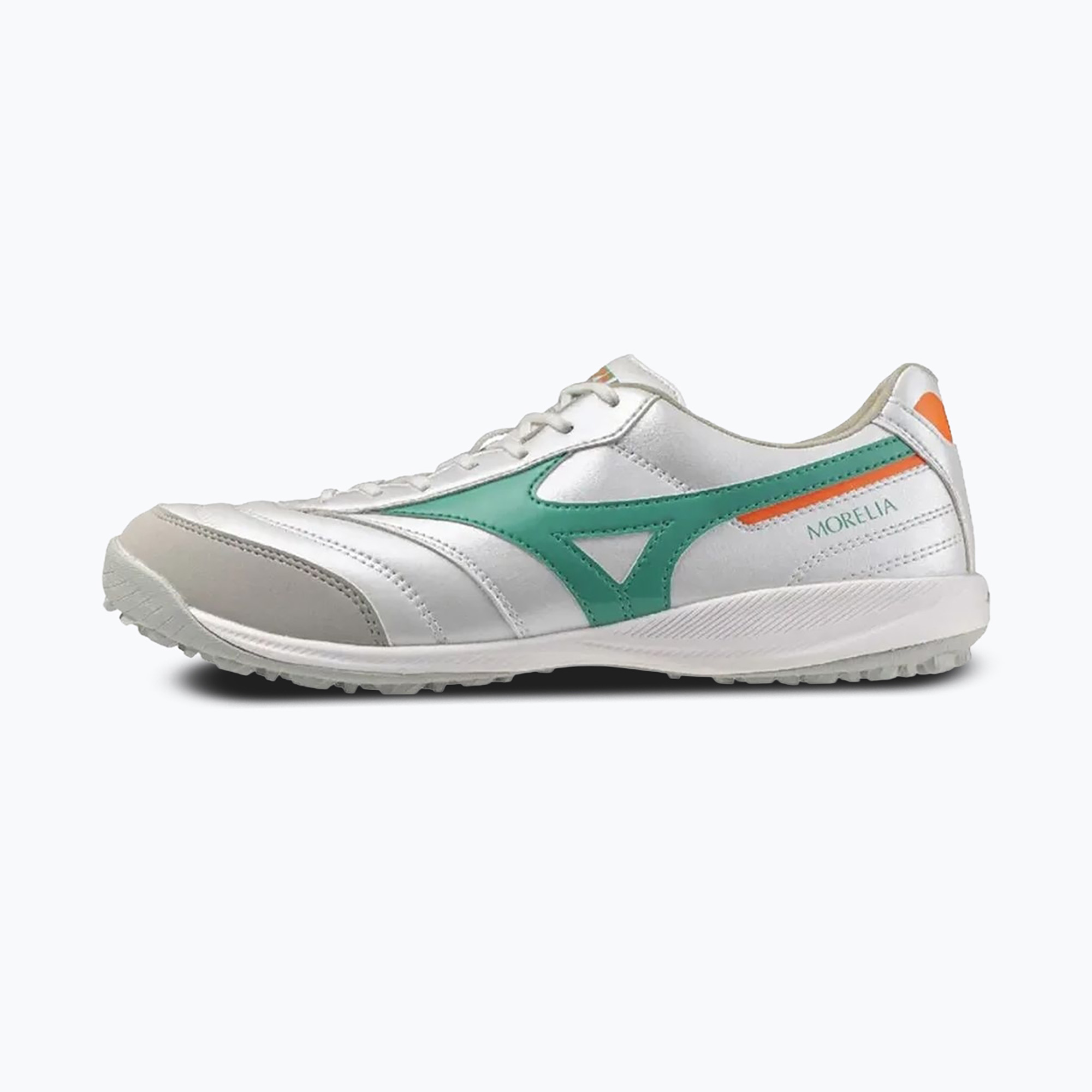 Kopačky  Mizuno Morelia Sala Pro TF white/arcadia/lava orange