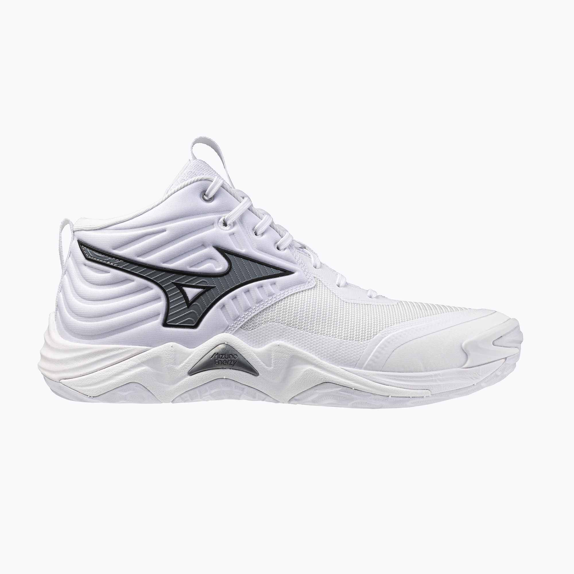 Обувки за волейбол Mizuno Wave Momentum Elite Mid white/metallic gray/black