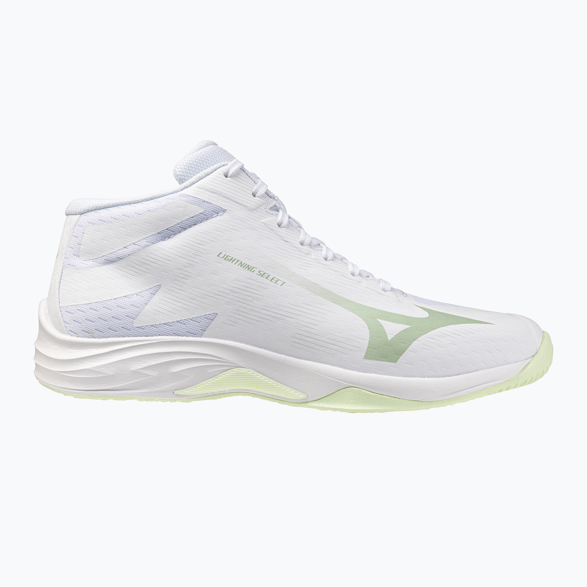 Дамски обувки за волейбол Mizuno Lightning Select Mid white/aqua gray/ambrosia