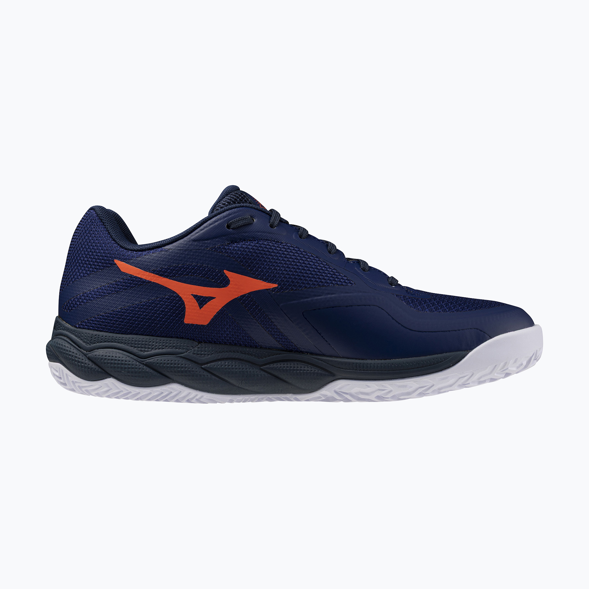 Мъжки обувки за тенис Mizuno Wave Enforce Court 2 CC beacon blue/lava orange/white