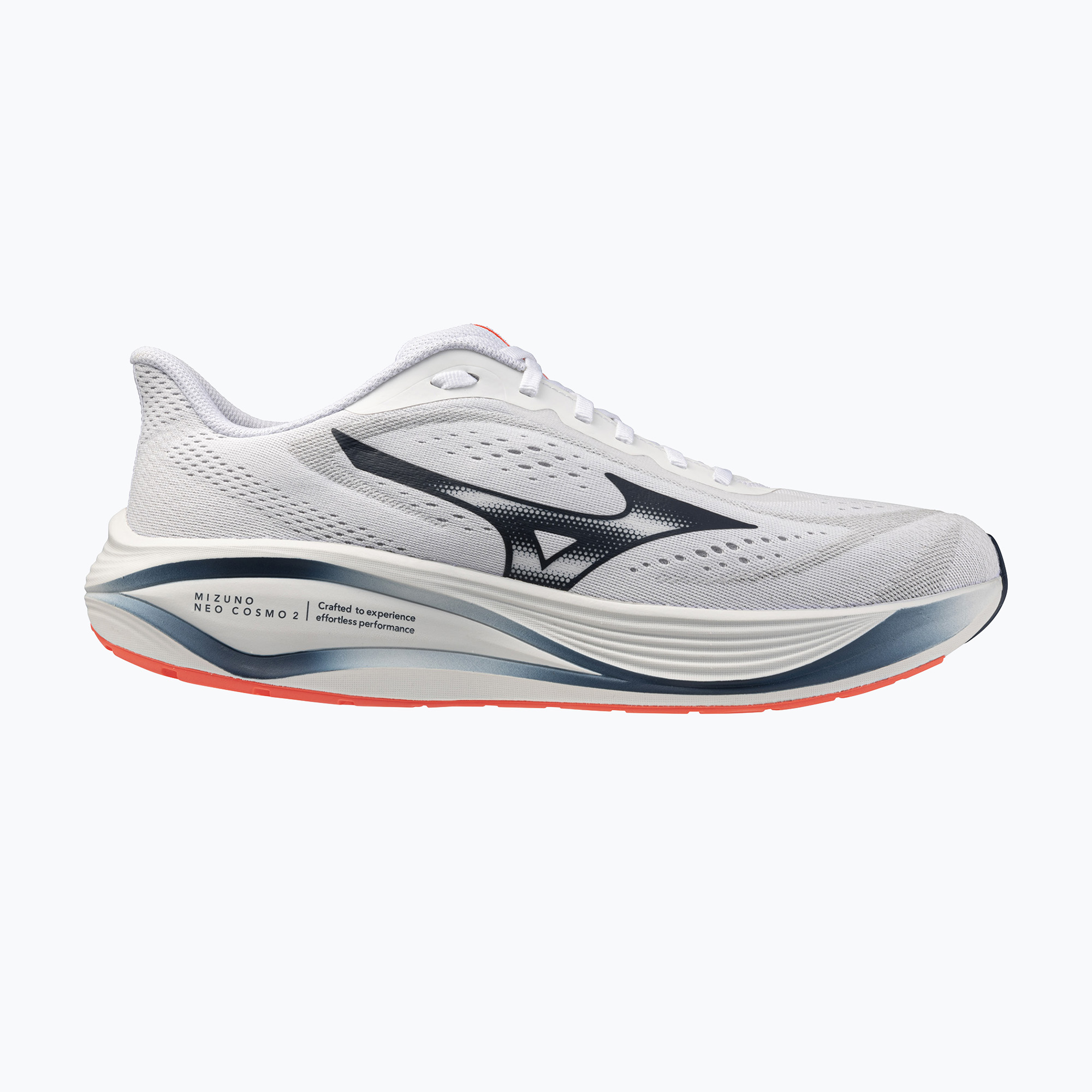 Încălțăminte de alergare pentru bărbați Mizuno Neo Cosmo 2 white/dress blues/neon flame