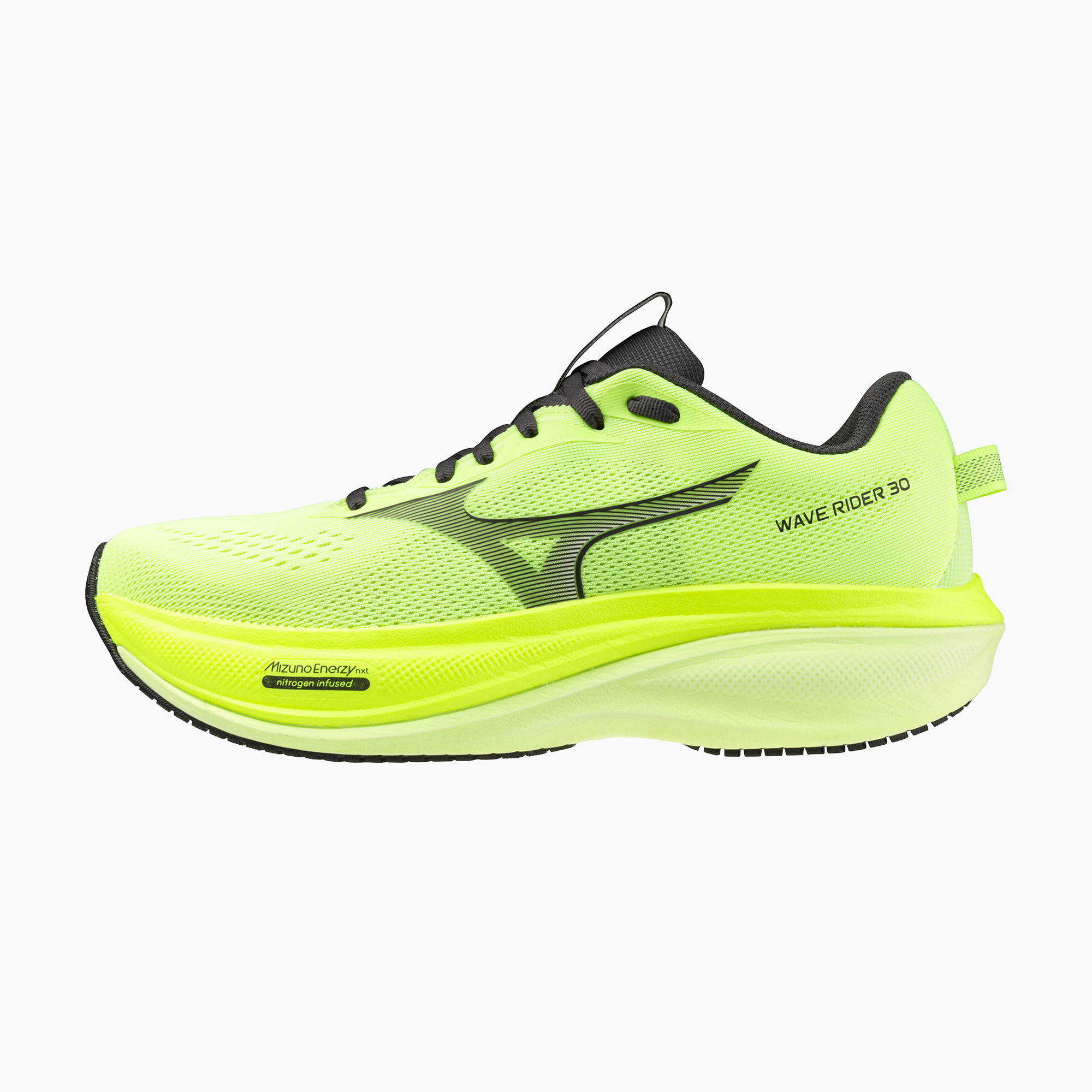 Încălțăminte de alergare pentru bărbați Mizuno Wave Rider 30 lime pulp/black oyster/gf white