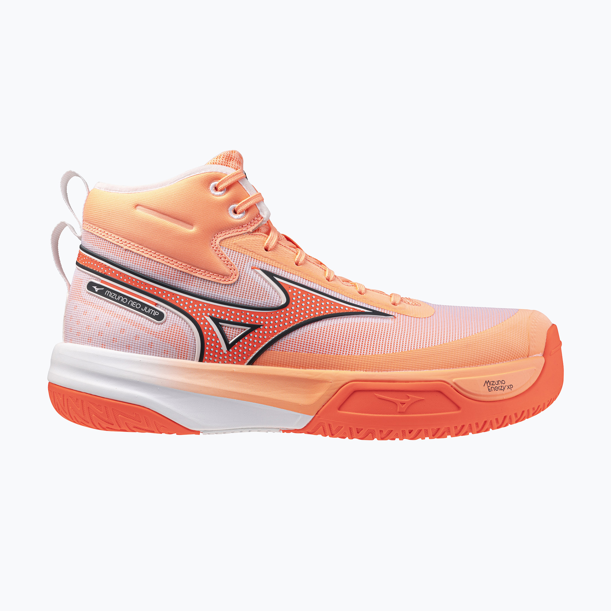 Volejbalové topánky Mizuno Neo Jump Mid flamingo coral/lava orange/white