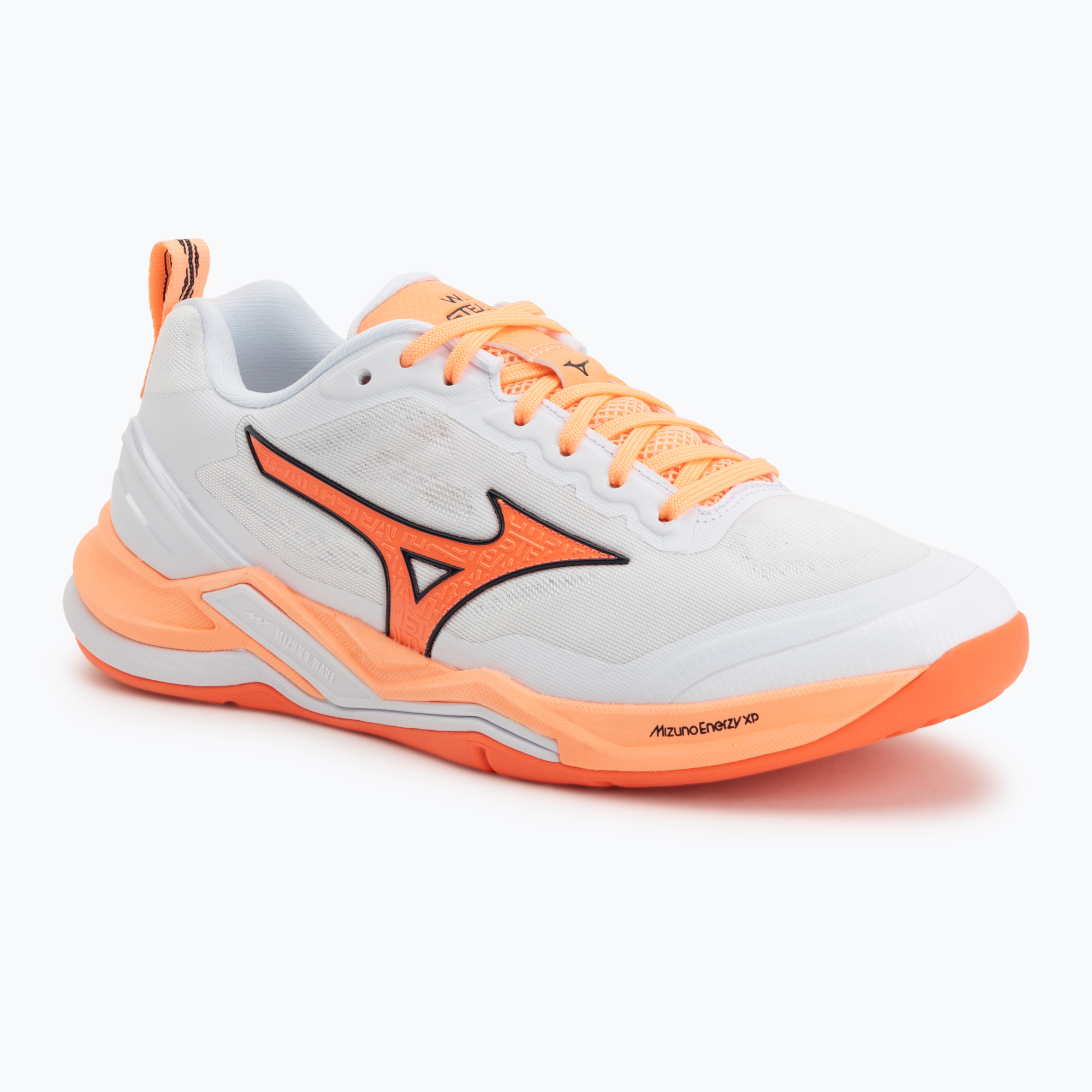 Hádzanárske topánky Mizuno Wave Stealth Elite white/lava orange