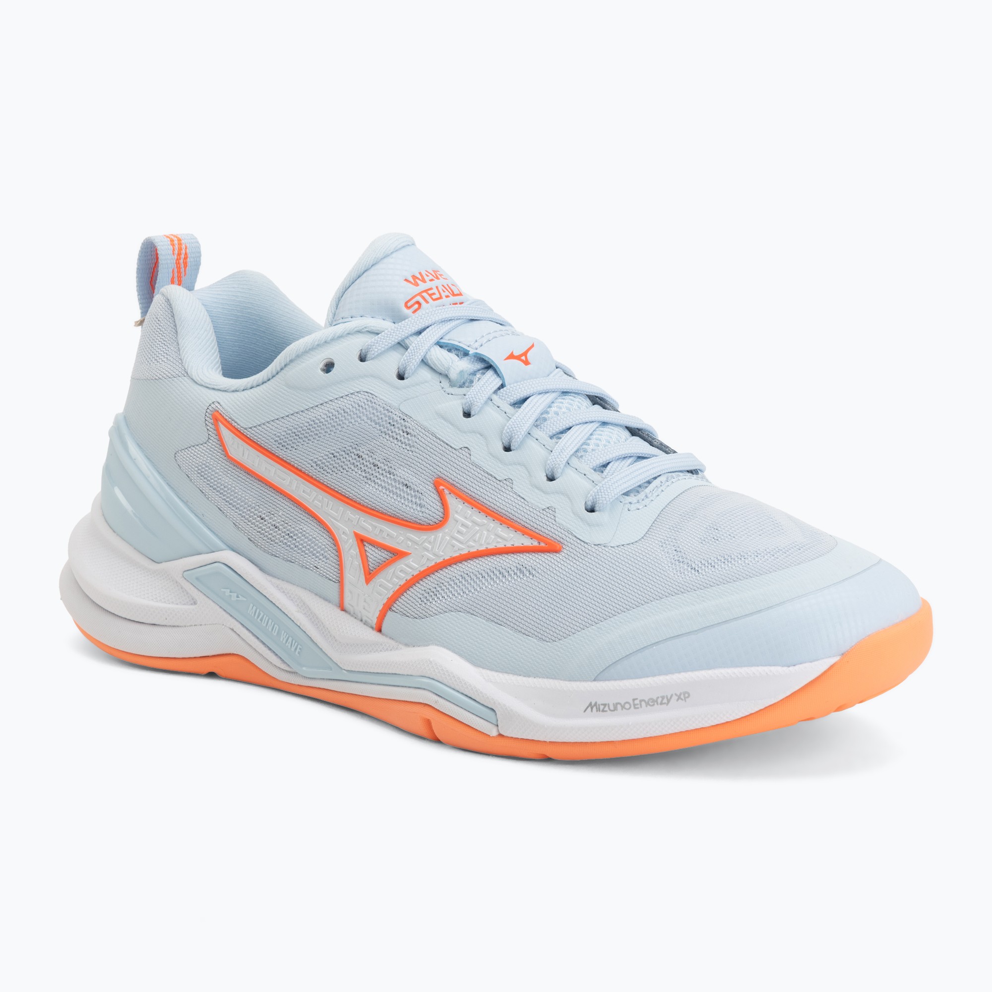 Încălțăminte de handbal pentru femei Mizuno Wave Stealth Elite blue finch/white