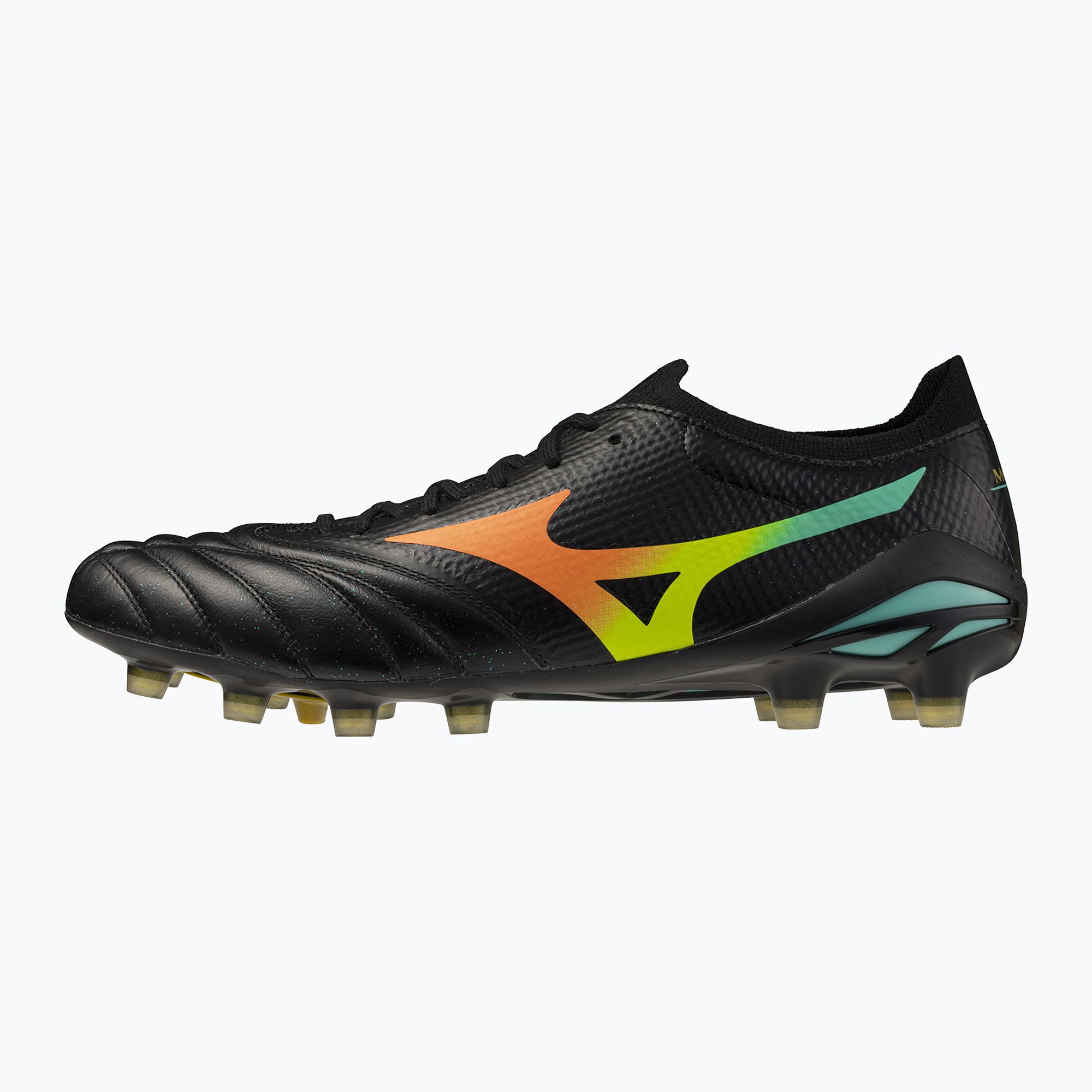 Kopačky  Mizuno Morelia Neo V β Elite FG black/lava orange/arcadia
