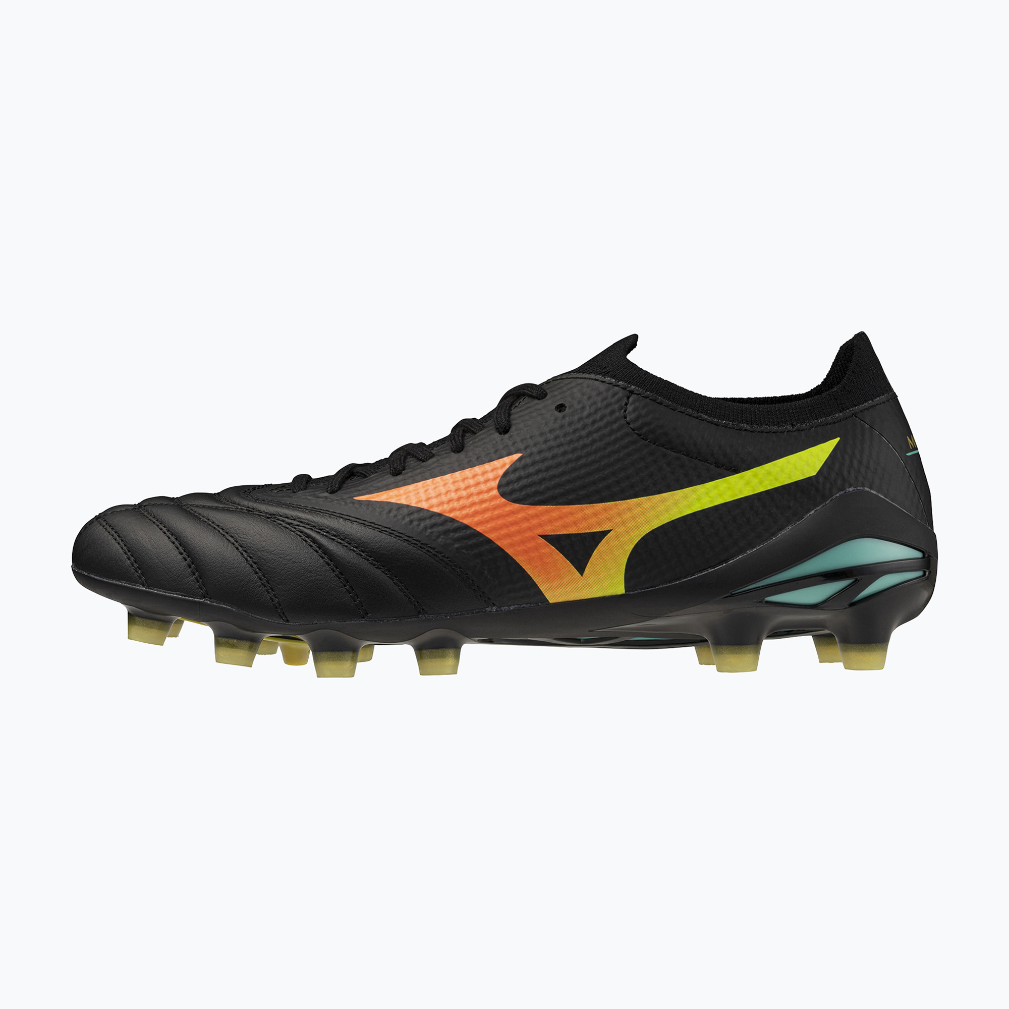 Kopačky  Mizuno Morelia Neo V β Pro FG black/lava orange/arcadia