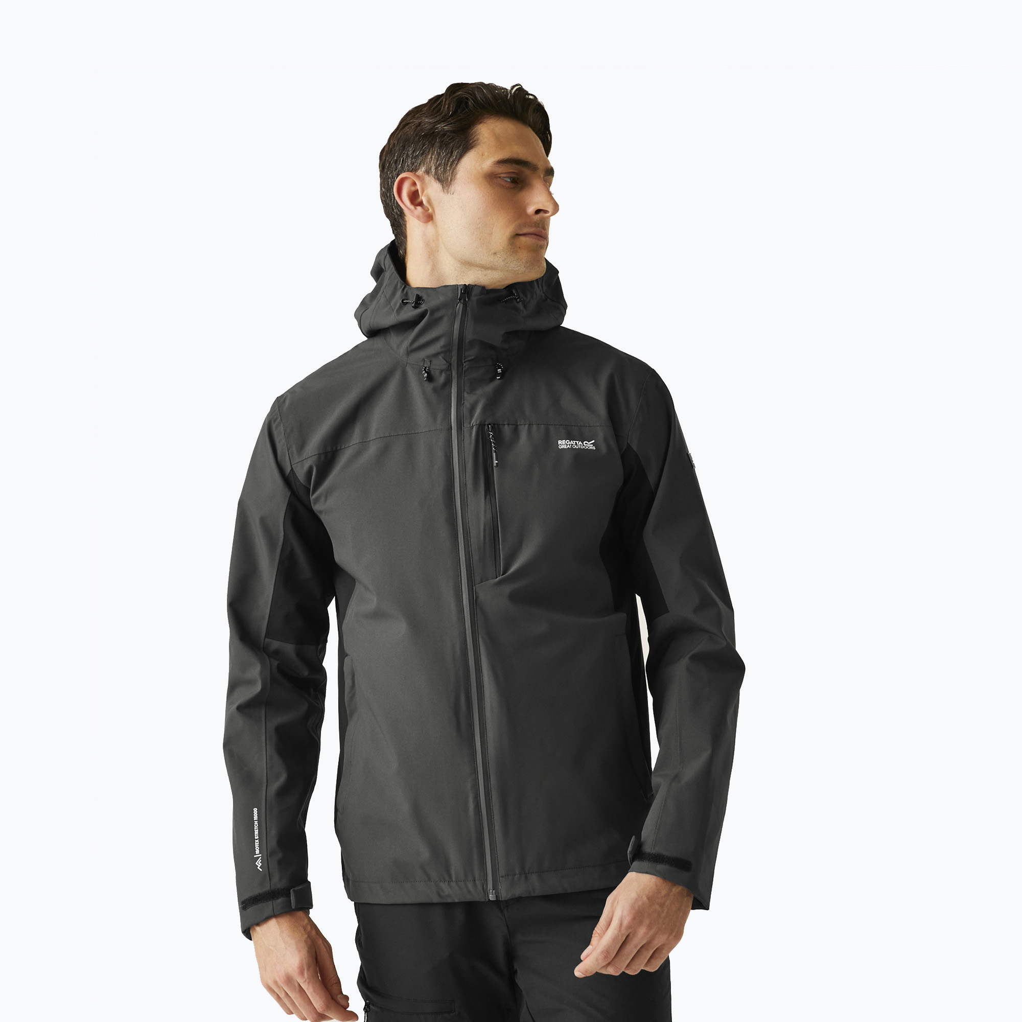 Kurtka softshell męska REGATTA Birchdale II ash/black 