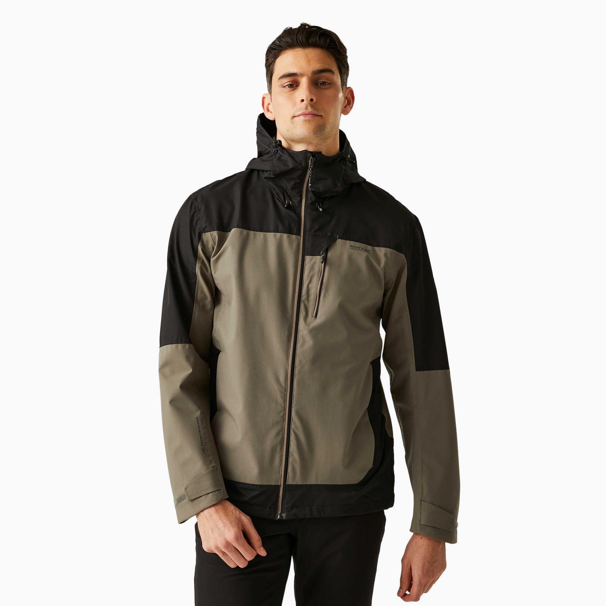Kurtka przeciwdeszczowa męska REGATTA Highton Stretch IV treetop/blck 