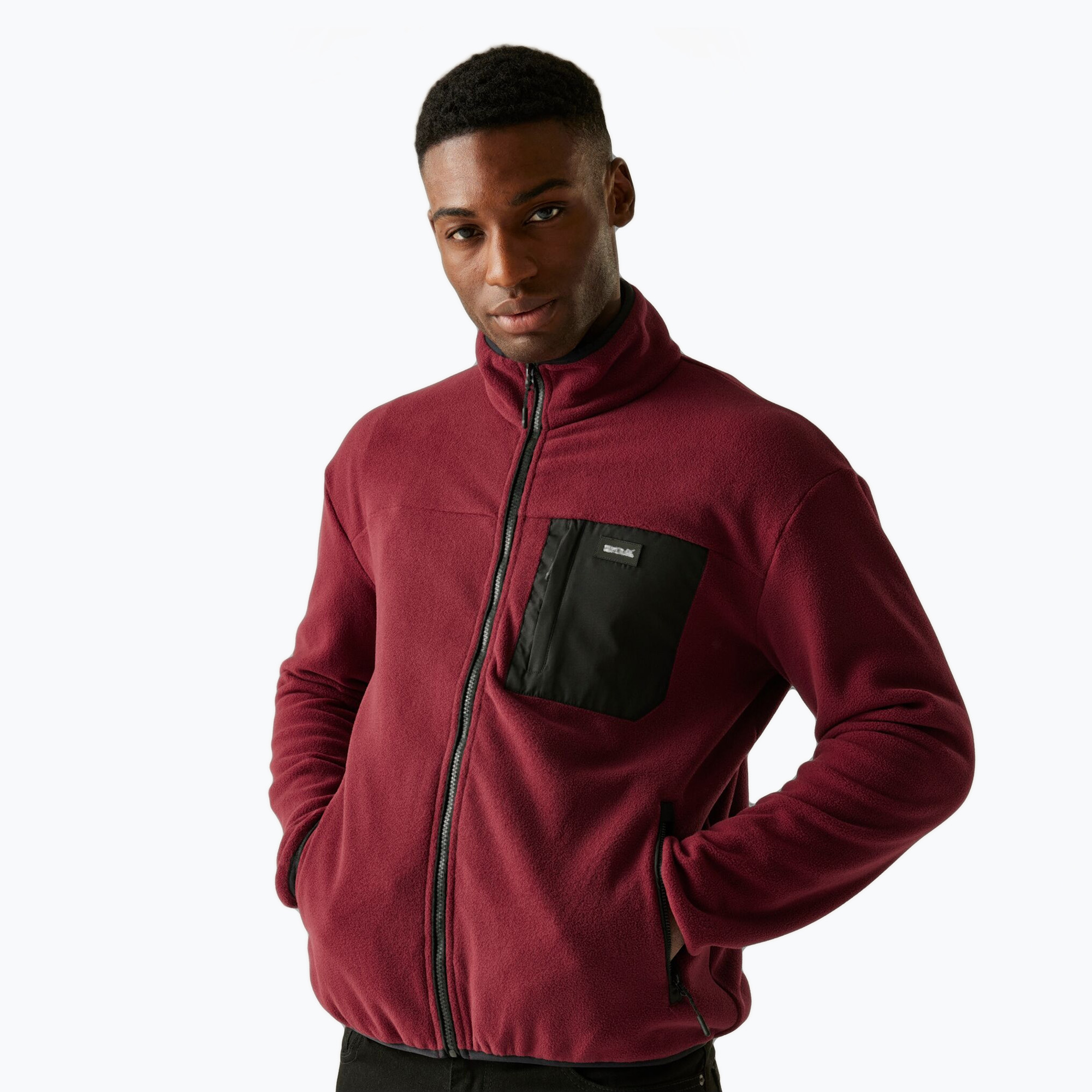 Bluza polarowa męska REGATTA Frankie Full Zip dark maroon 