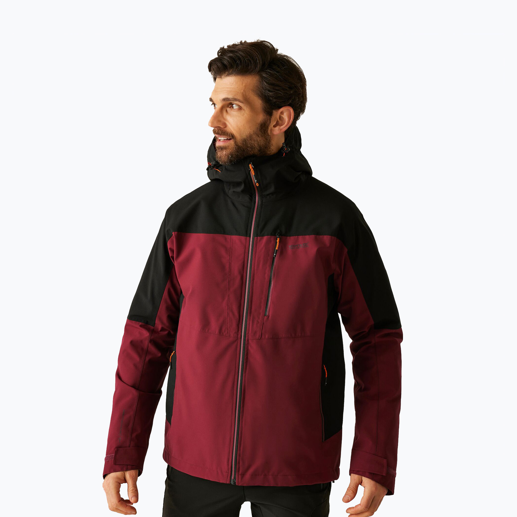 Kurtka 3w1 męska REGATTA Wentwood dark maroon/black 